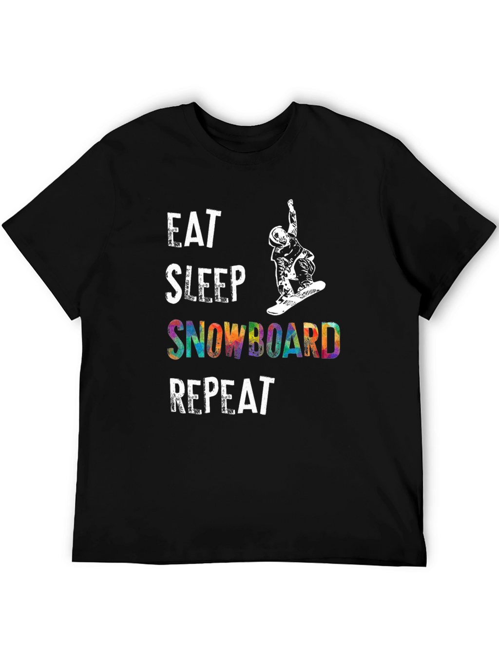 Eat Sleep Snowboard Repeat Graphic Tee