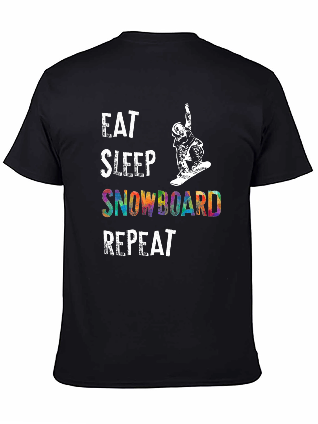 Eat Sleep Snowboard Repeat Graphic Tee