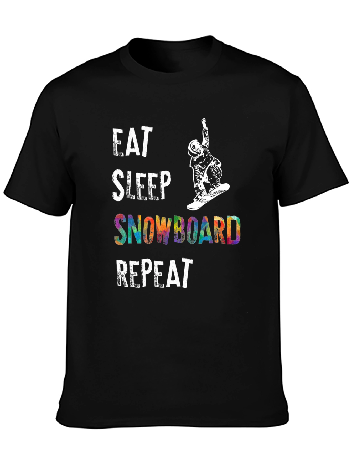 Eat Sleep Snowboard Repeat Graphic Tee