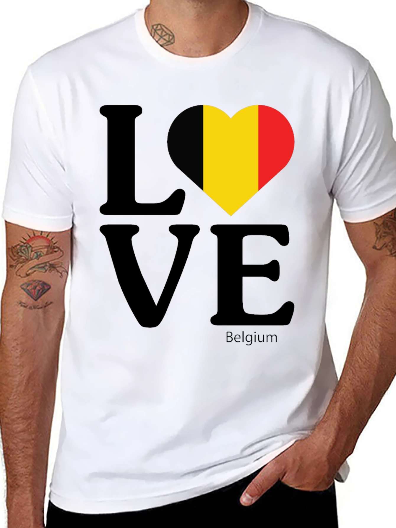 Belgium Love T-Shirt - Country Pride Tee