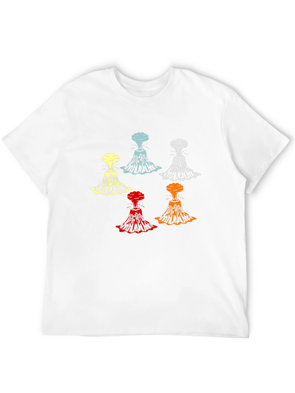 Volcano Explosion Graphic T-Shirt - Bold Design