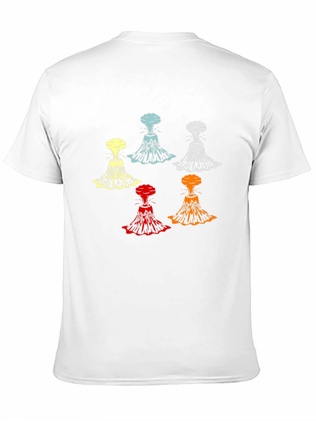 Volcano Explosion Graphic T-Shirt - Bold Design