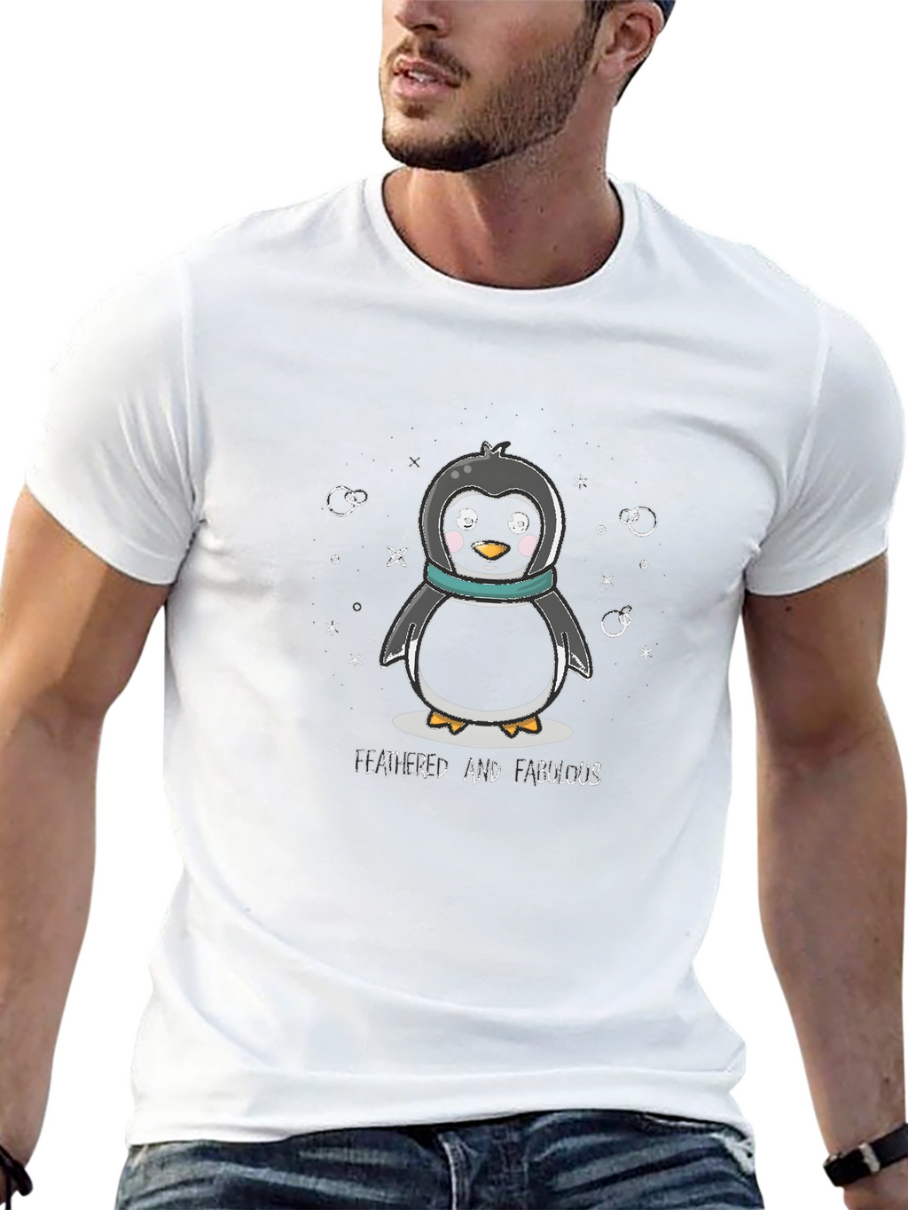 Feathered & Fabulous Penguin T-Shirt