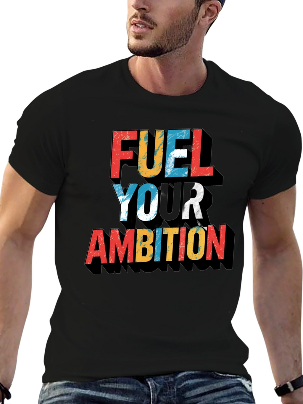 Fuel Your Ambition Graphic Tee - Black