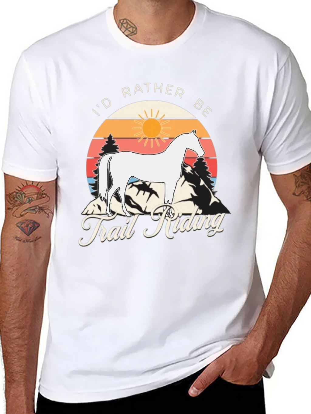 Id Rather Be Trail Riding T-Shirt