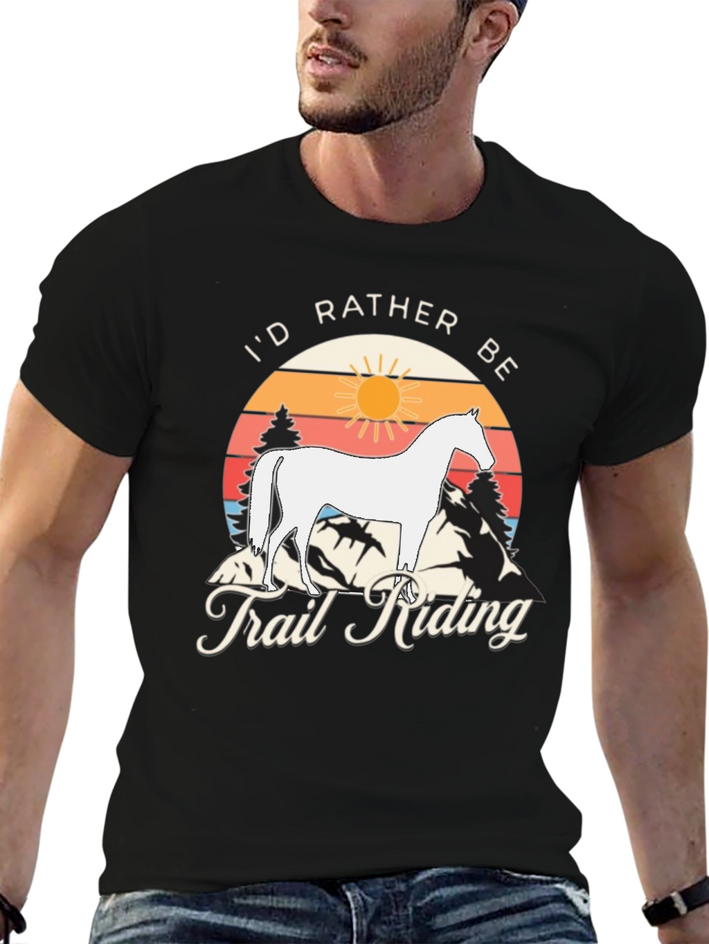 Id Rather Be Trail Riding T-Shirt