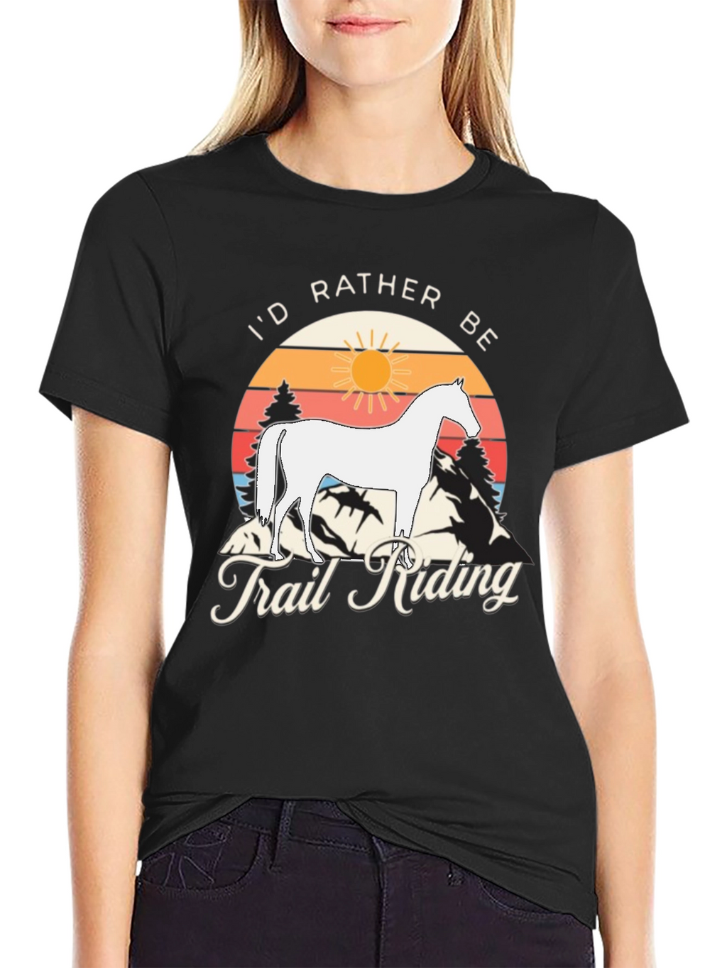 Id Rather Be Trail Riding T-Shirt