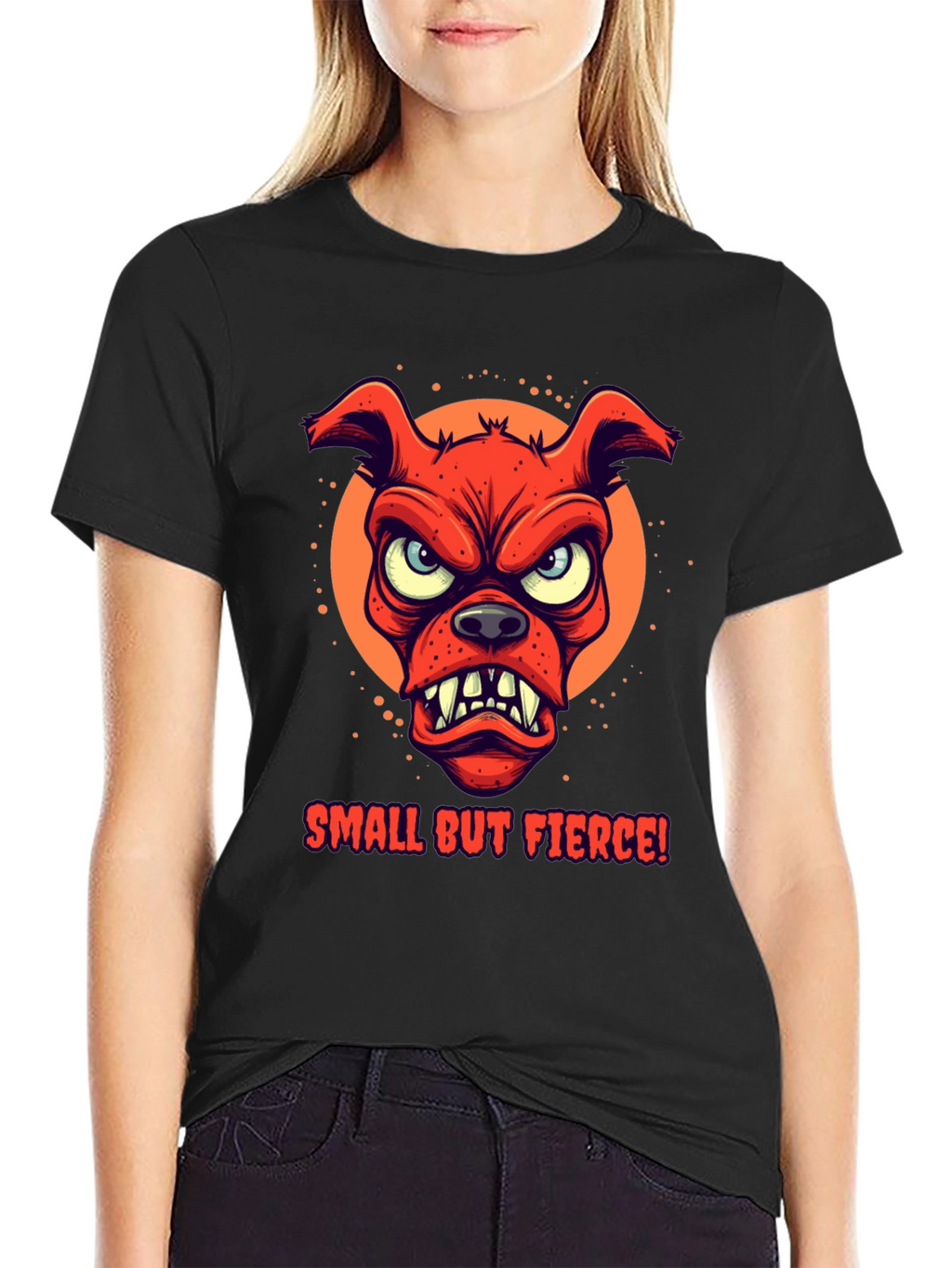 Small But Fierce Dog Graphic T-Shirt