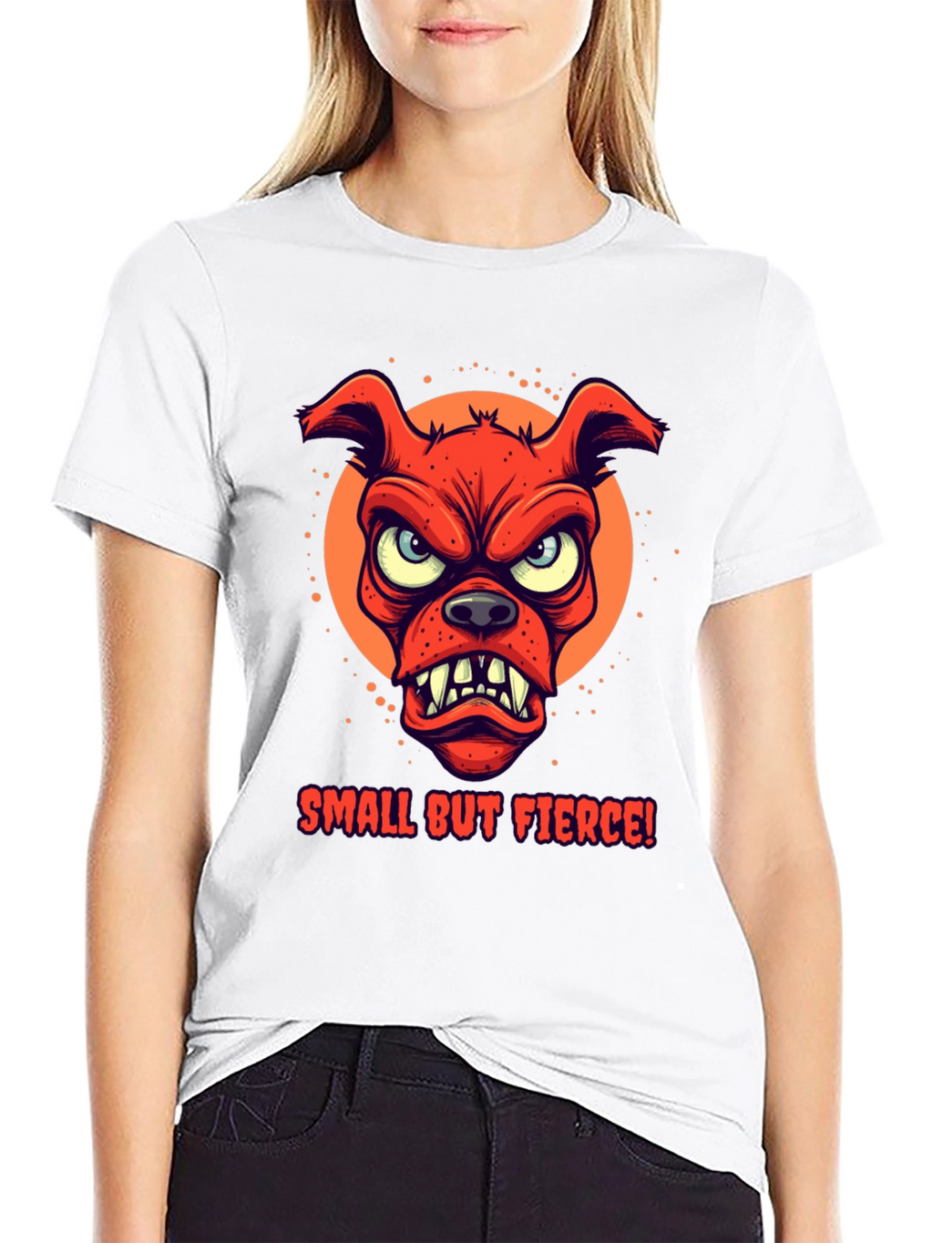 Small But Fierce Dog Graphic T-Shirt