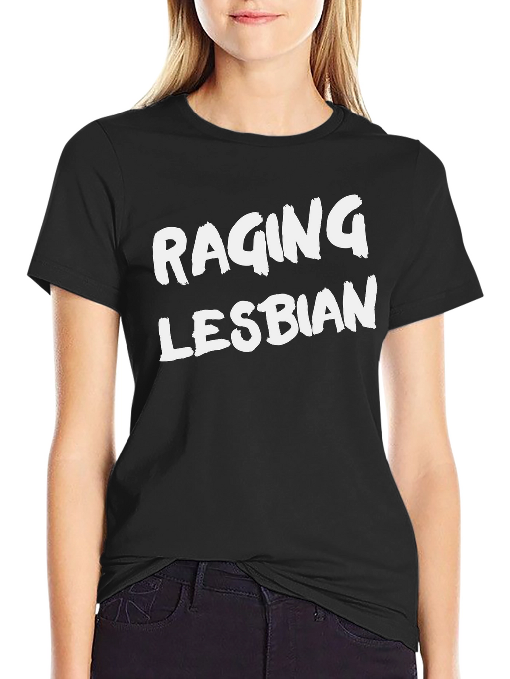 Raging Lesbian Graphic T-Shirt - Bold Statement Tee