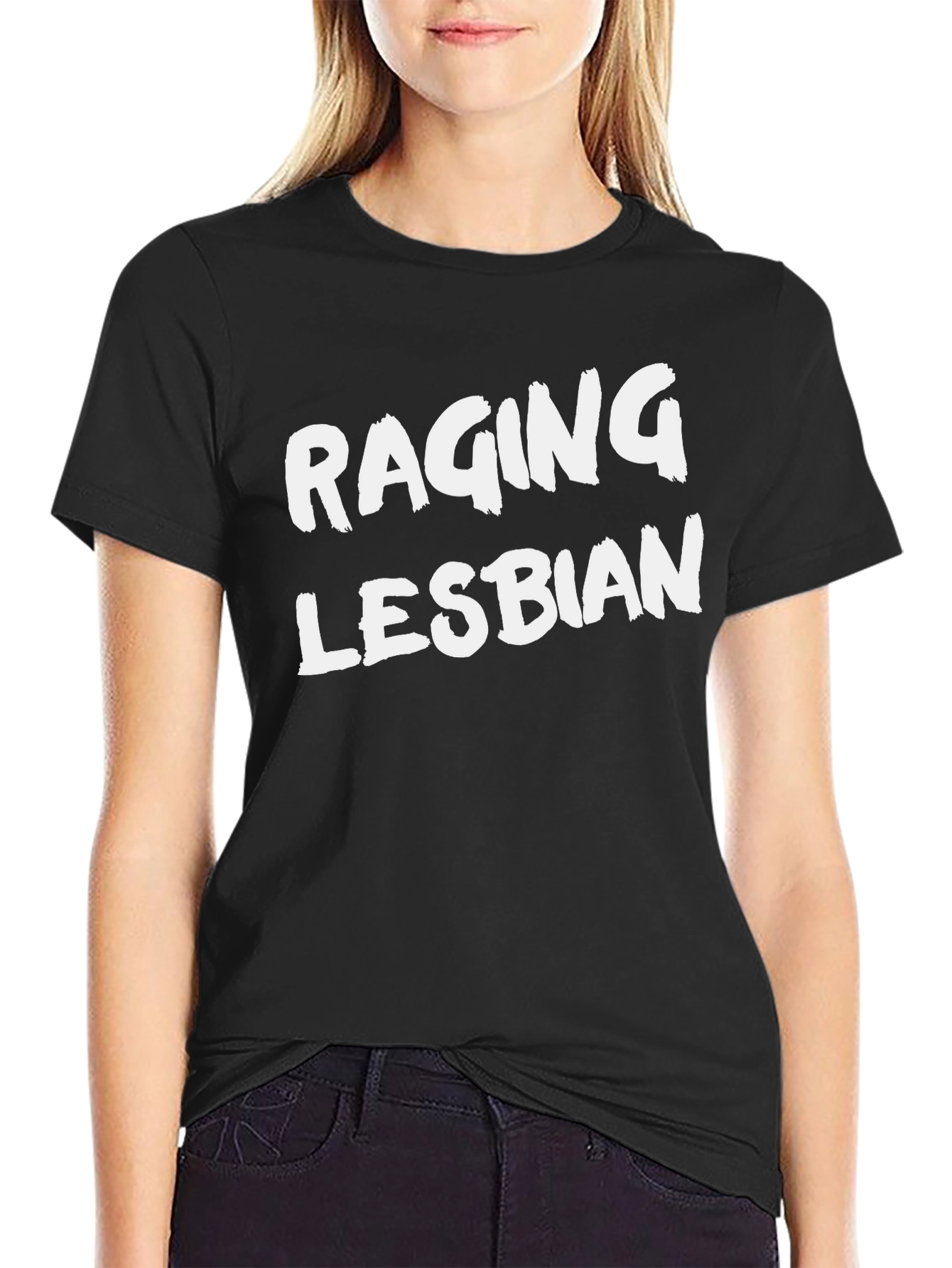 Raging Lesbian Graphic T-Shirt - Bold Statement Tee
