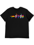 LGBTQ Pride Sign Language Black T-Shirt