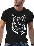 Black Cat Graphic Tee - Cool Casual Style