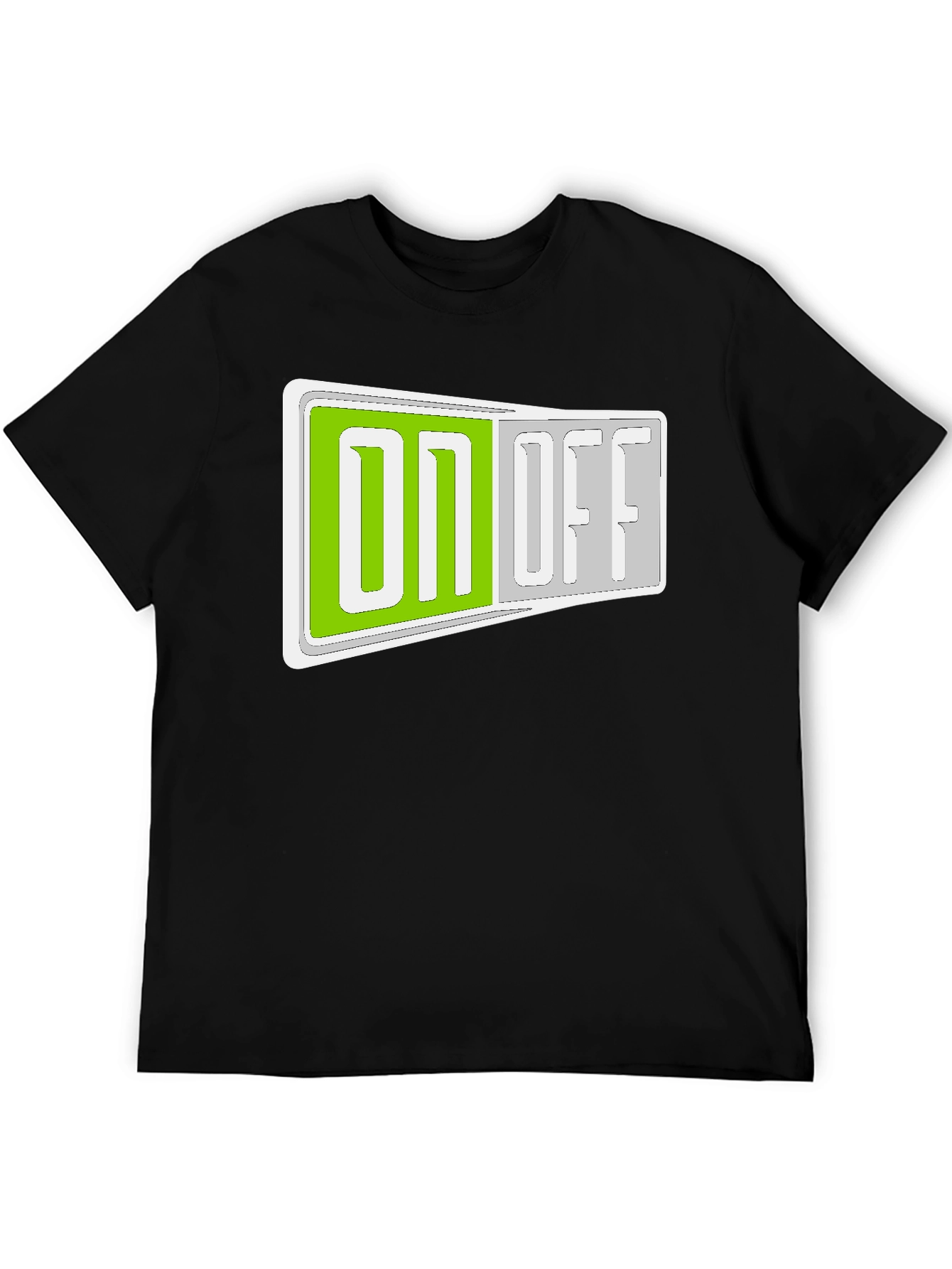 On/Off Toggle Graphic T-Shirt - Stylish Casual Wear