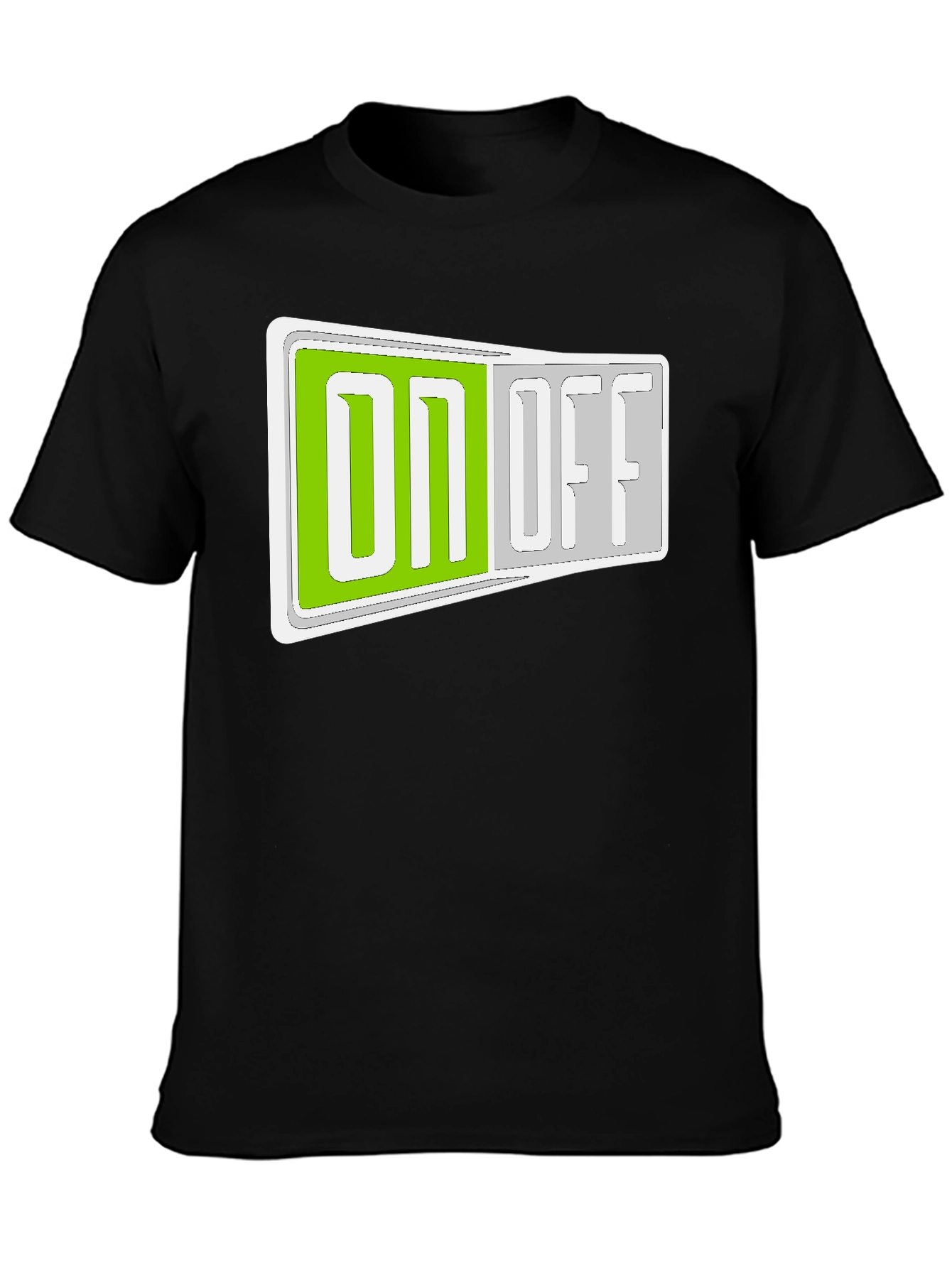 On/Off Toggle Graphic T-Shirt - Stylish Casual Wear