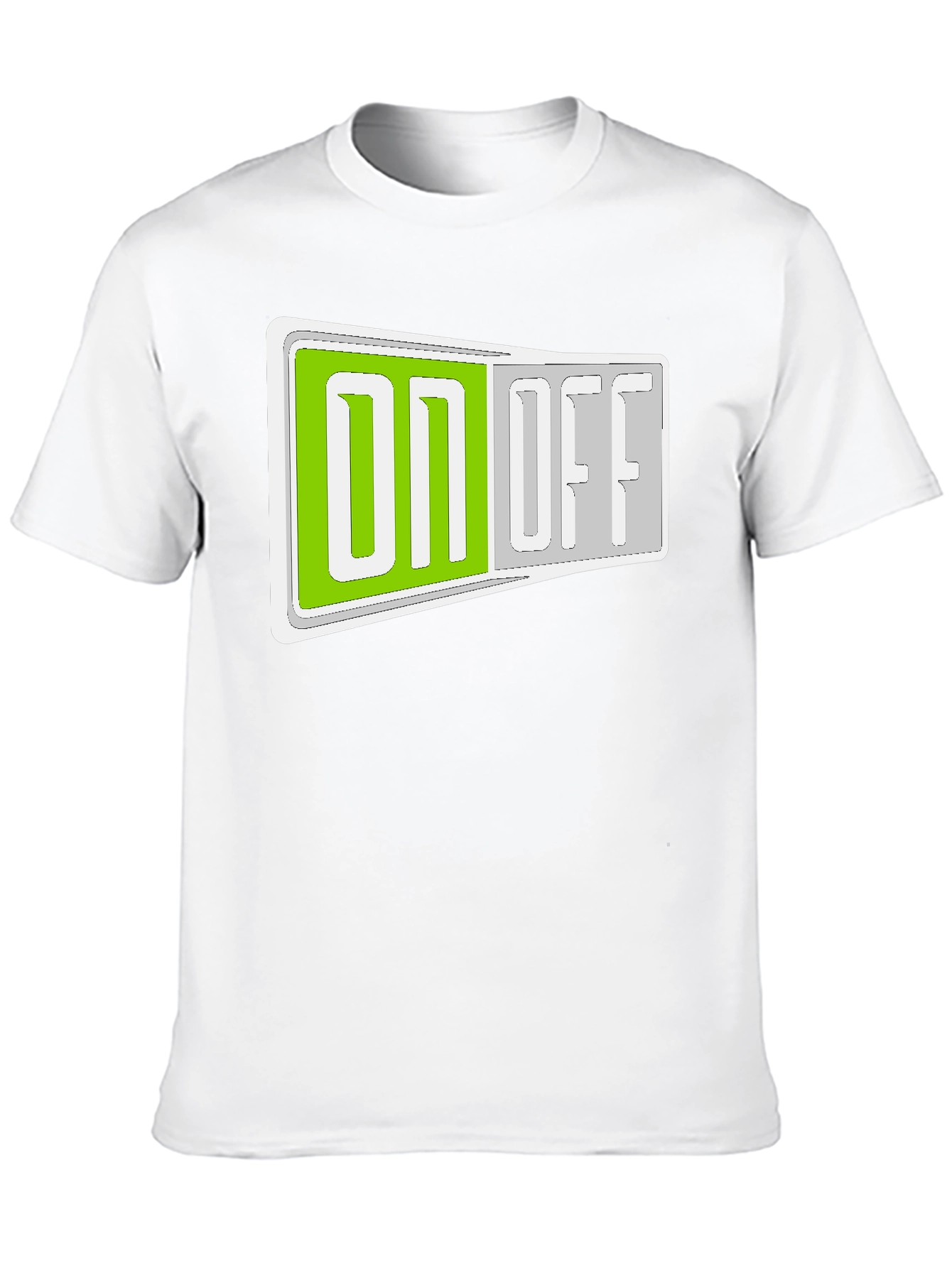 On/Off Toggle Graphic T-Shirt - Stylish Casual Wear