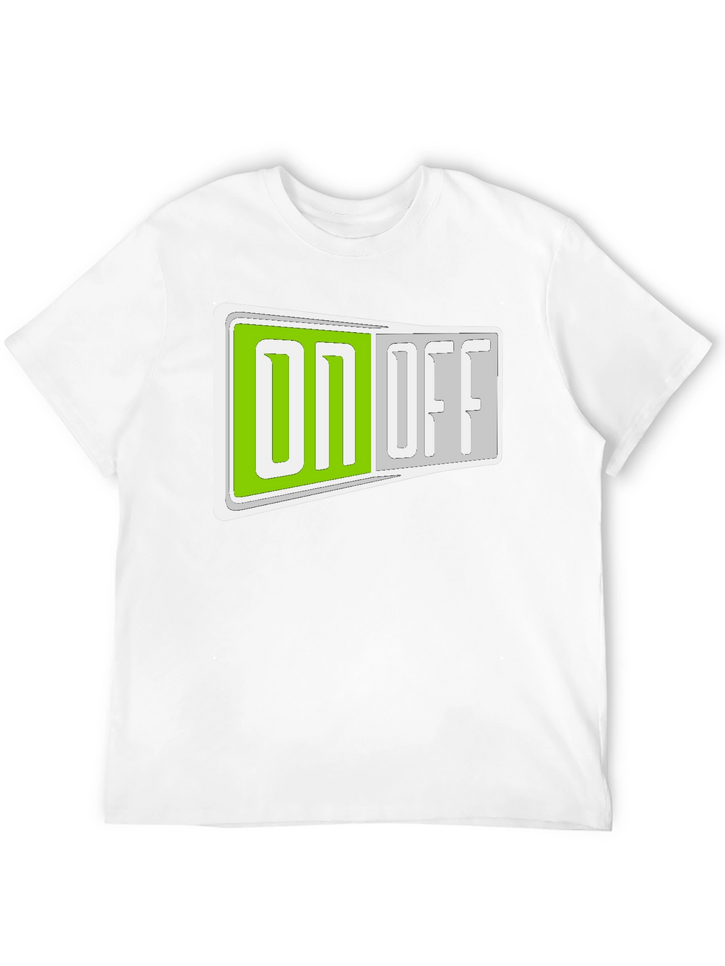 On/Off Toggle Graphic T-Shirt - Stylish Casual Wear