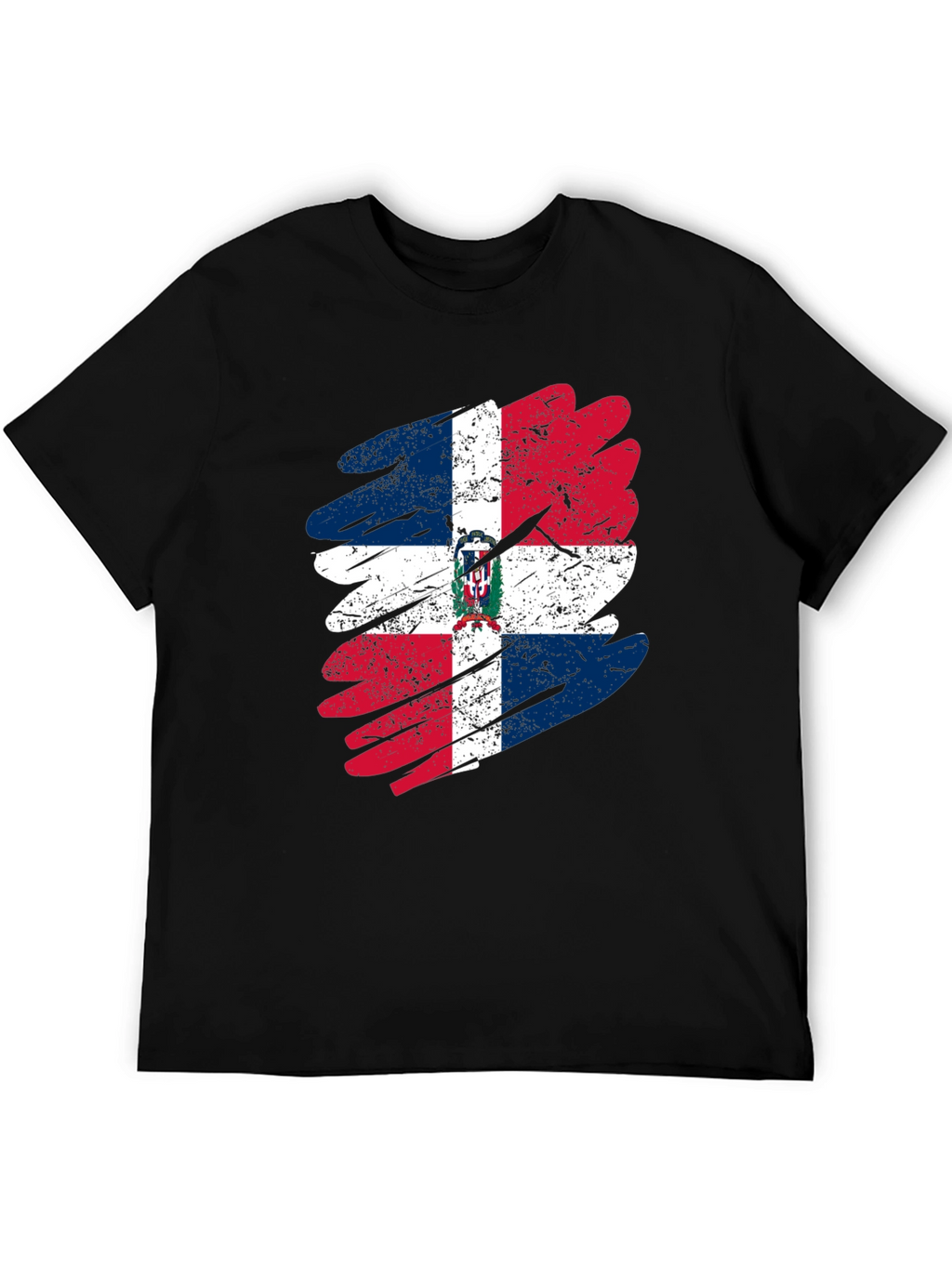 Dominican Republic Flag T-Shirt - Distressed Graphic Tee