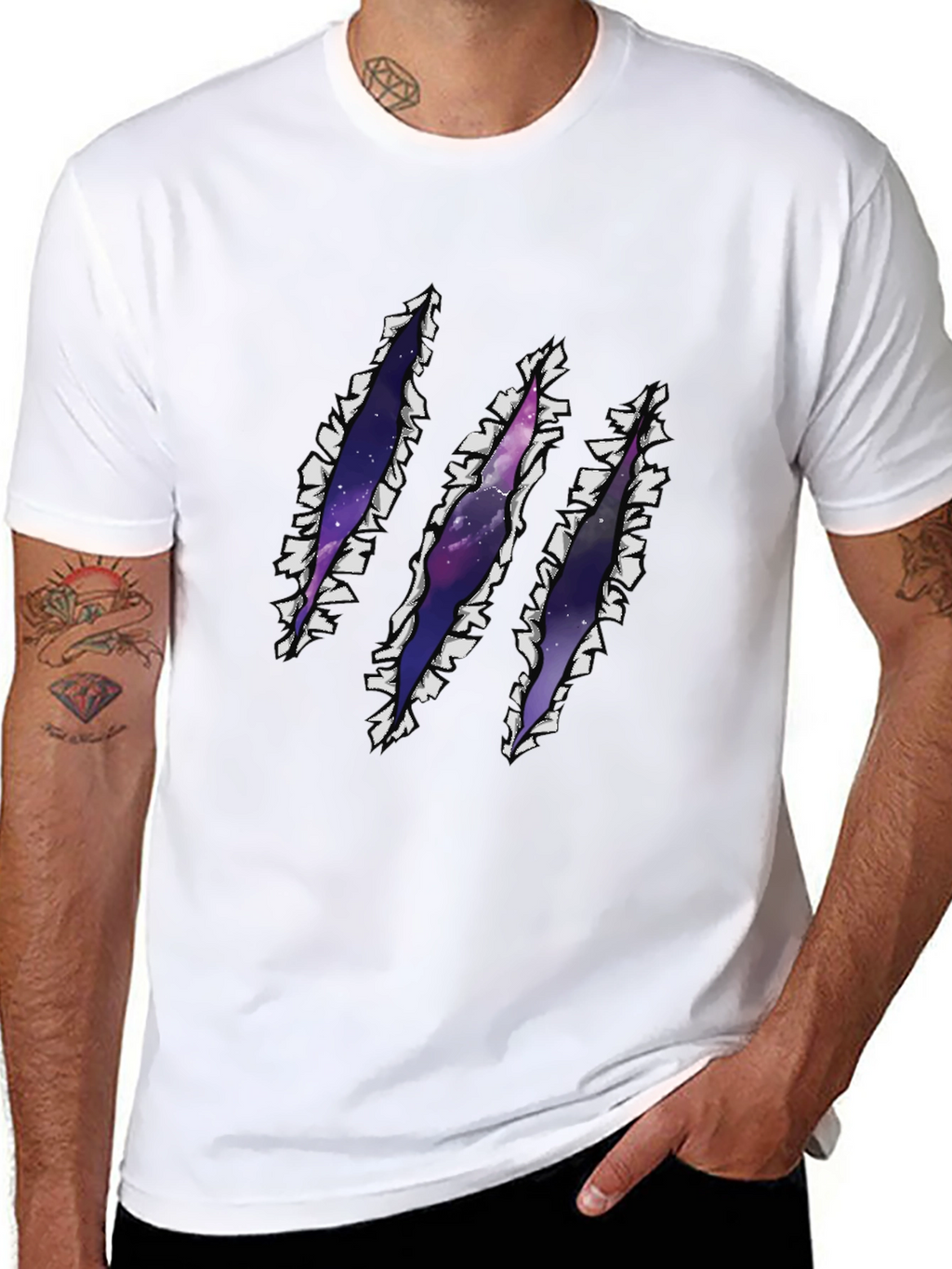 Galaxy Claw T-Shirt - Cosmic Style Tee