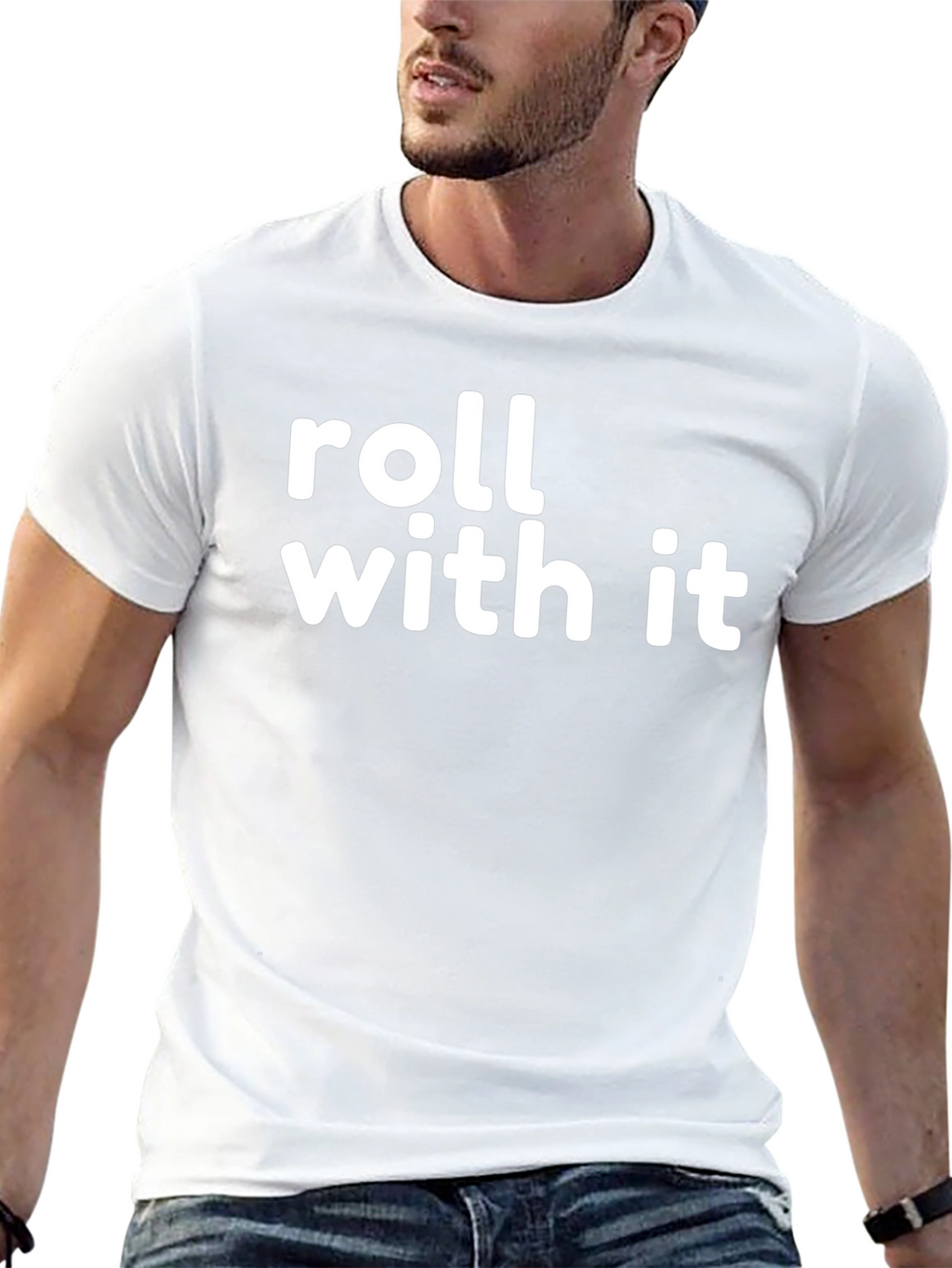 Roll With It Graphic Tee - Black