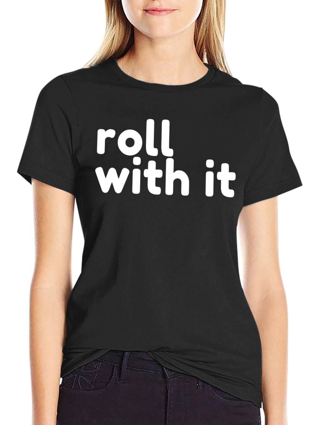 Roll With It Graphic Tee - Black
