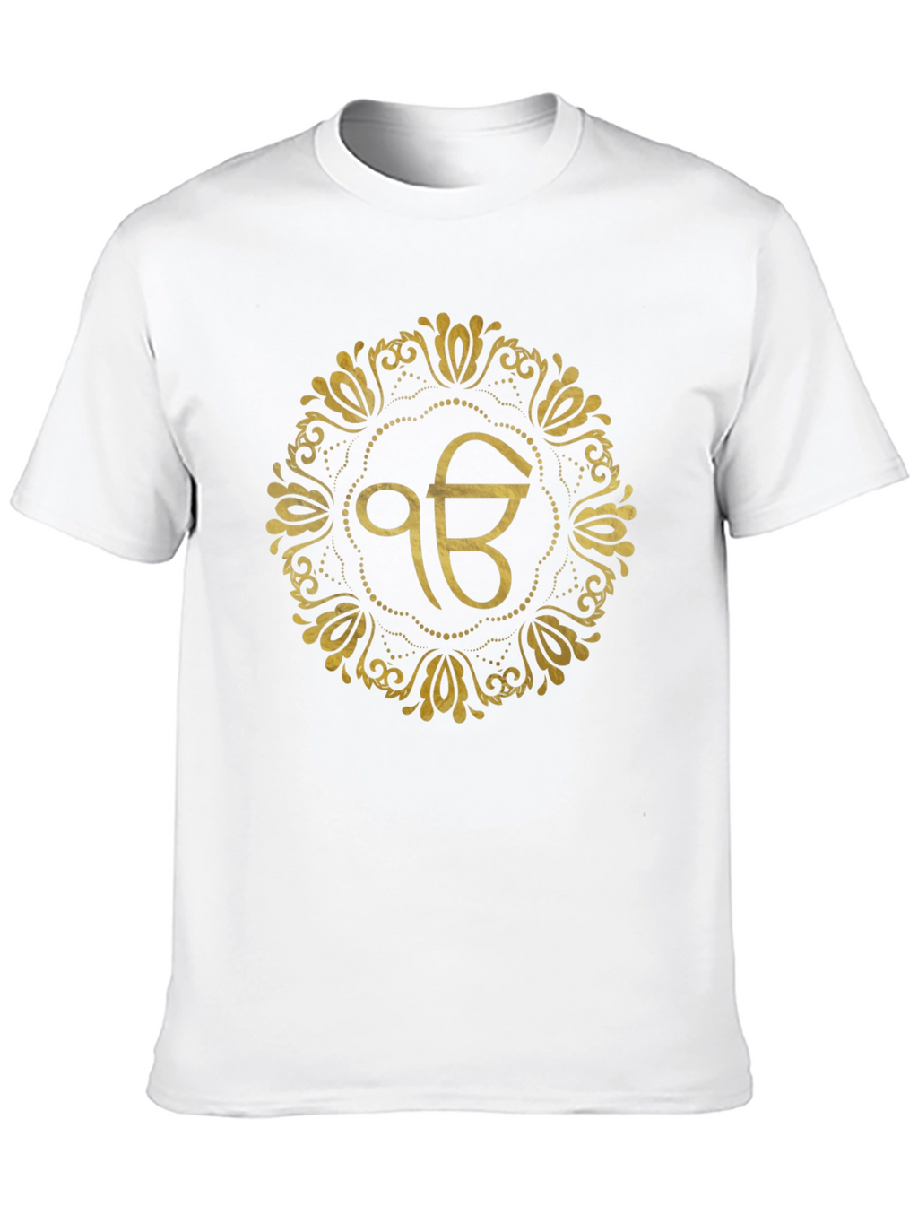 Ek Onkar Gold Print Black T-Shirt