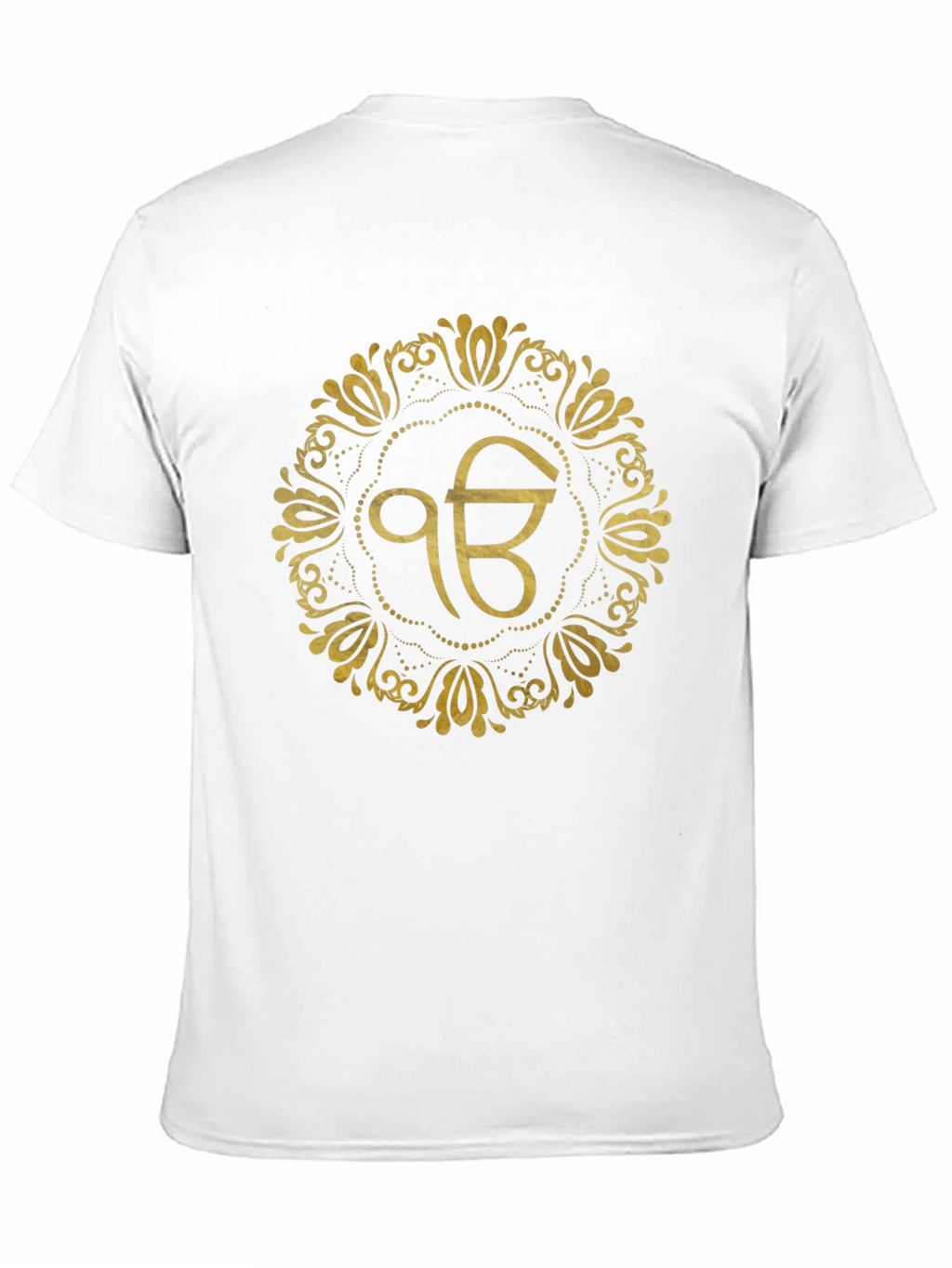 Ek Onkar Gold Print Black T-Shirt