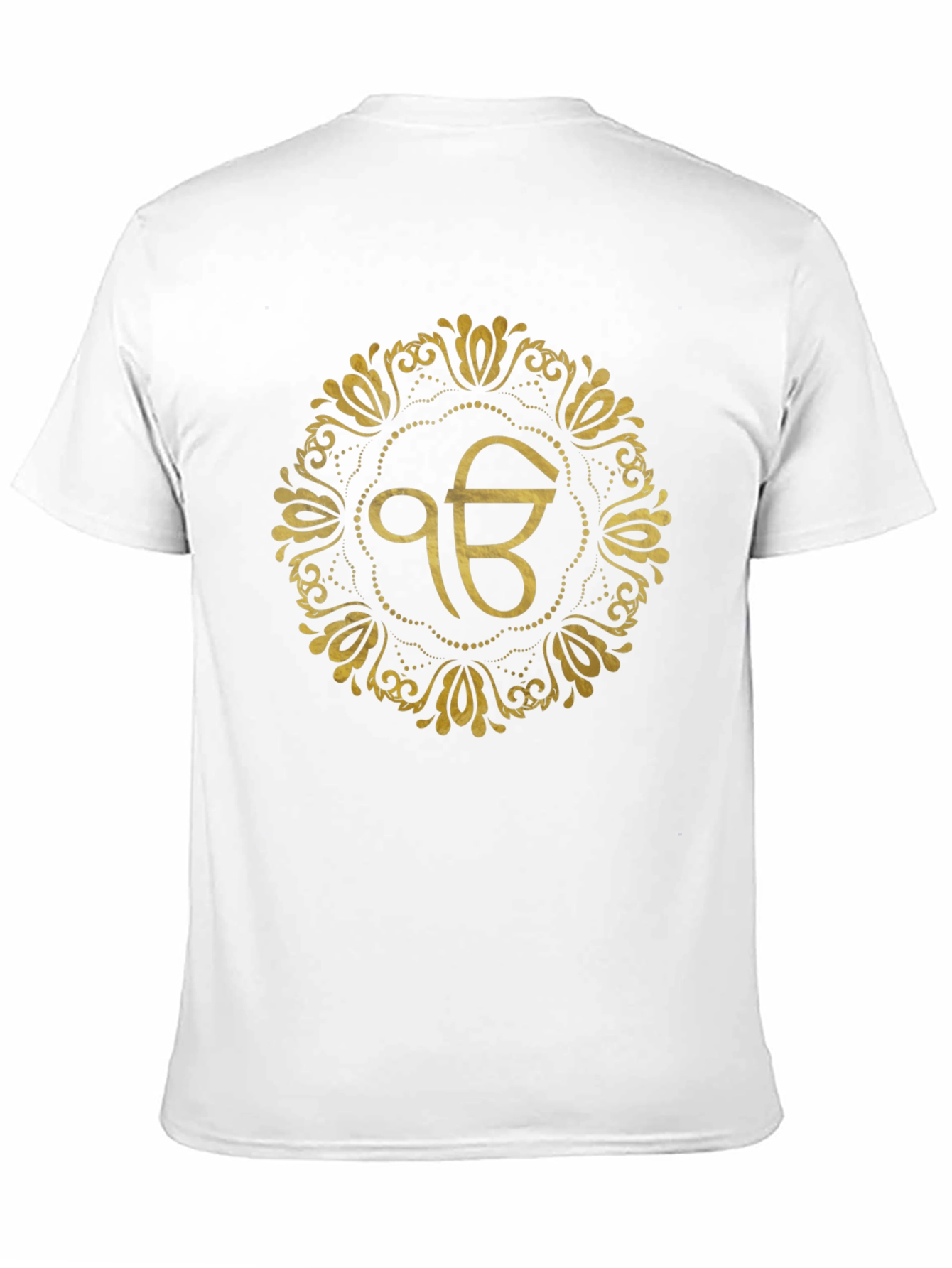 Ek Onkar Gold Print Black T-Shirt