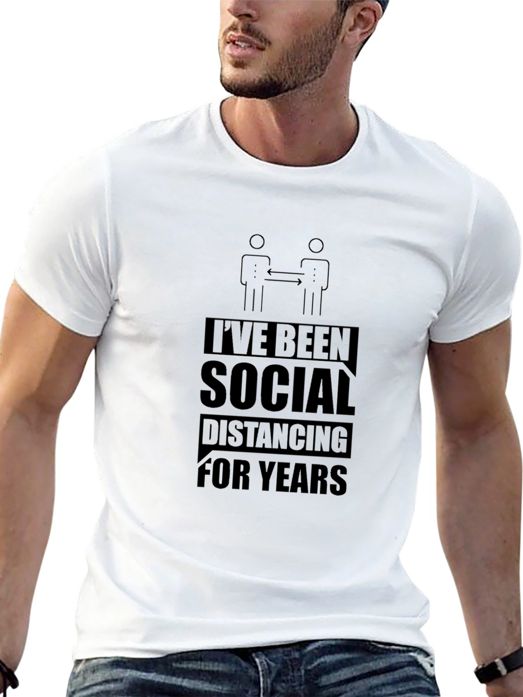 Social Distancing T-Shirt - Introvert Humor