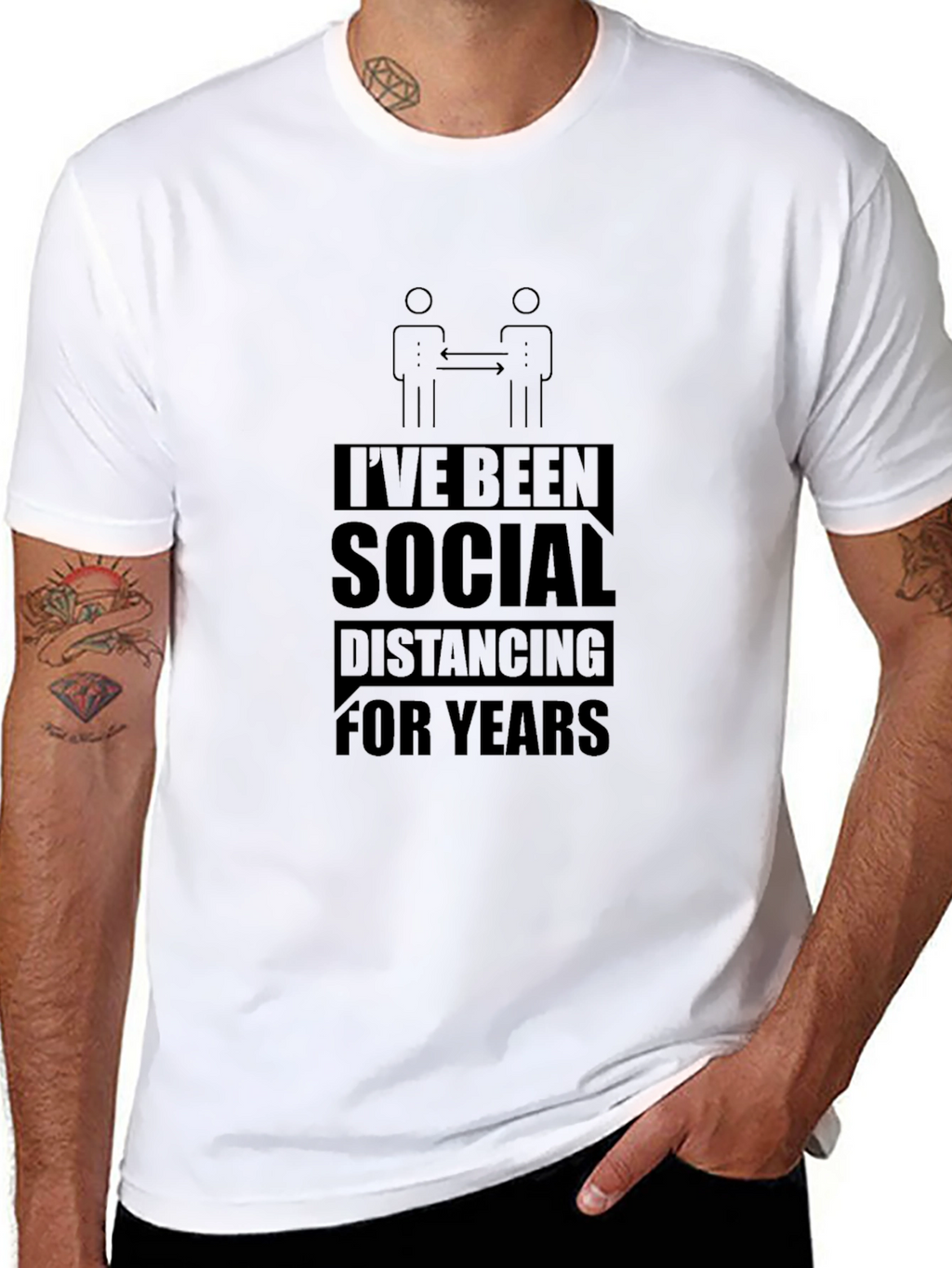 Social Distancing T-Shirt - Introvert Humor