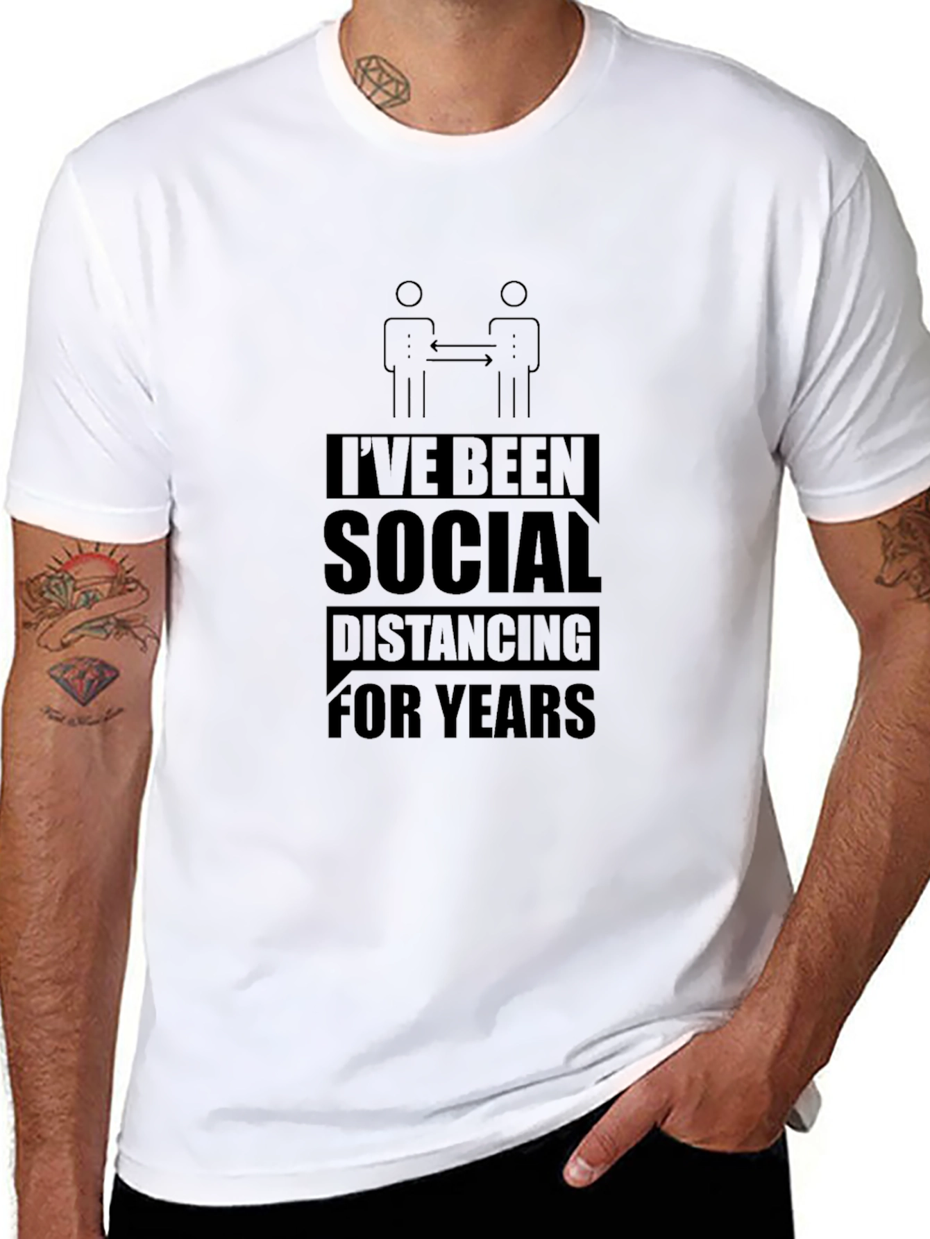 Social Distancing T-Shirt - Introvert Humor