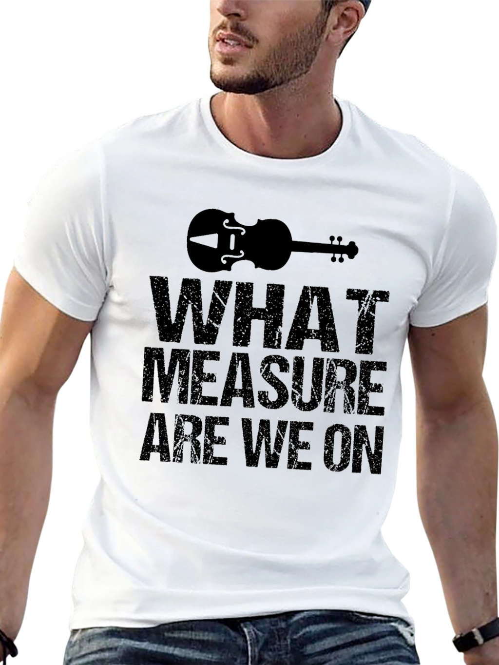 What Measure Are We On Black T-Shirt