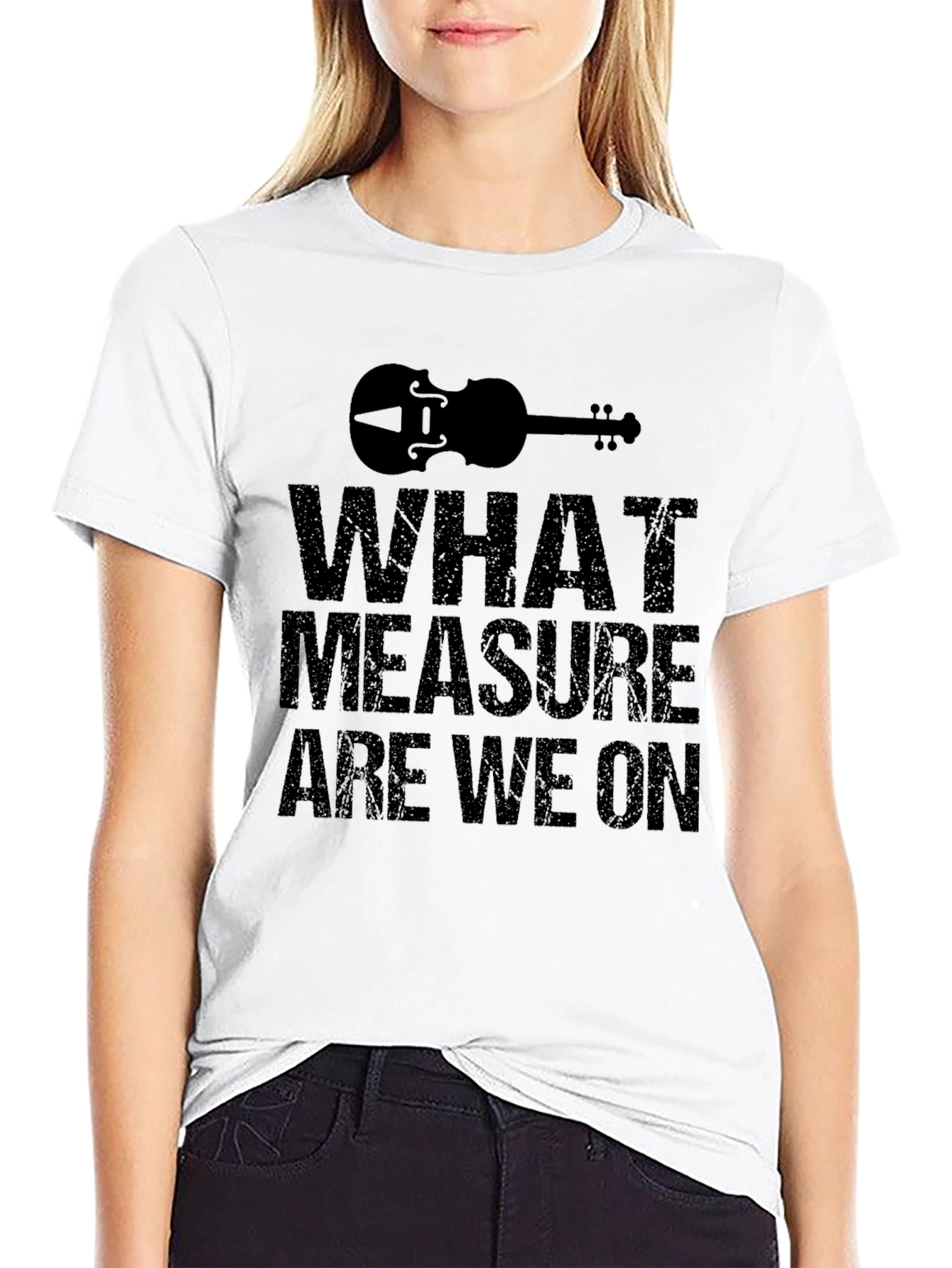 What Measure Are We On Black T-Shirt