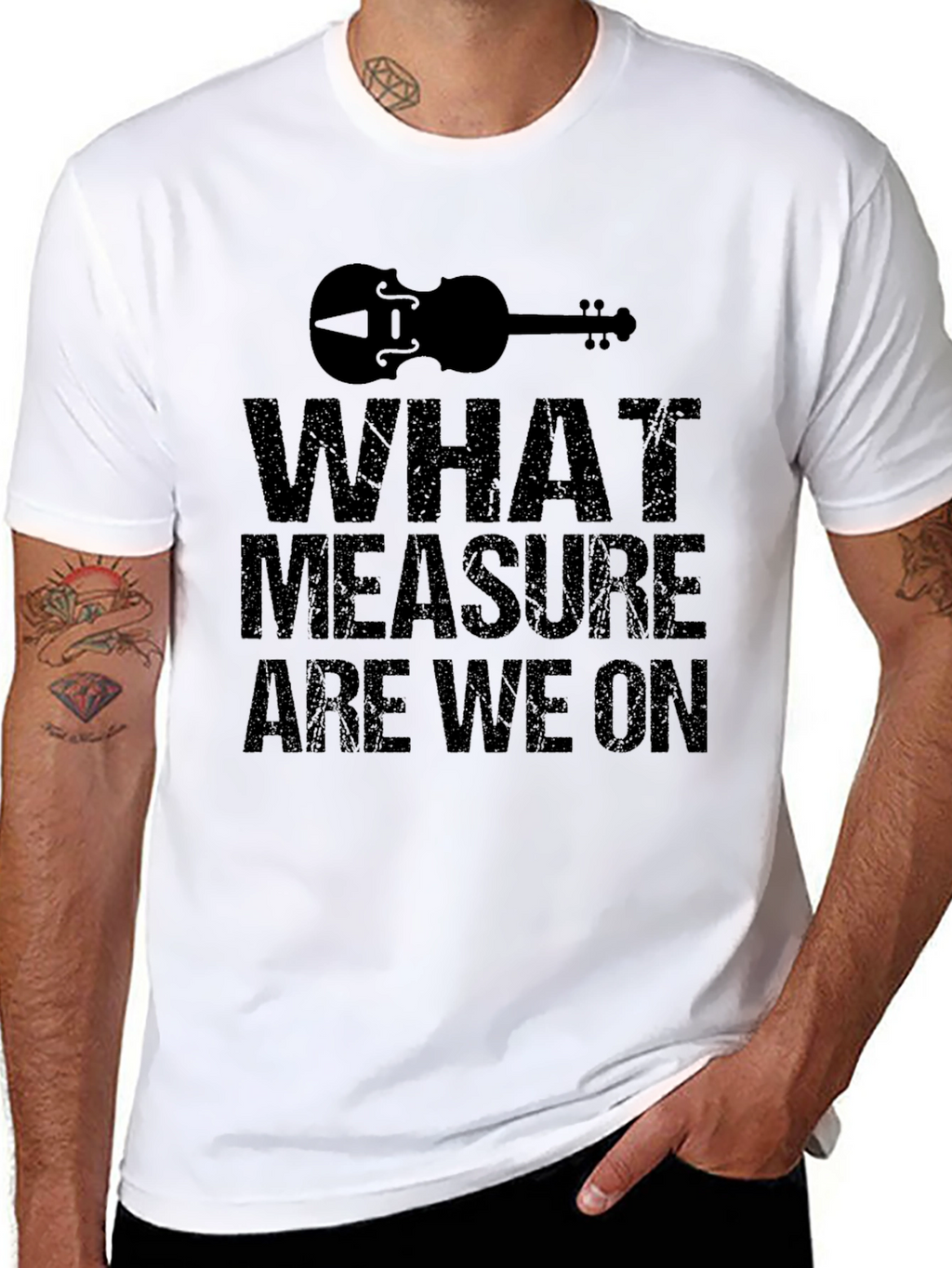 What Measure Are We On Black T-Shirt