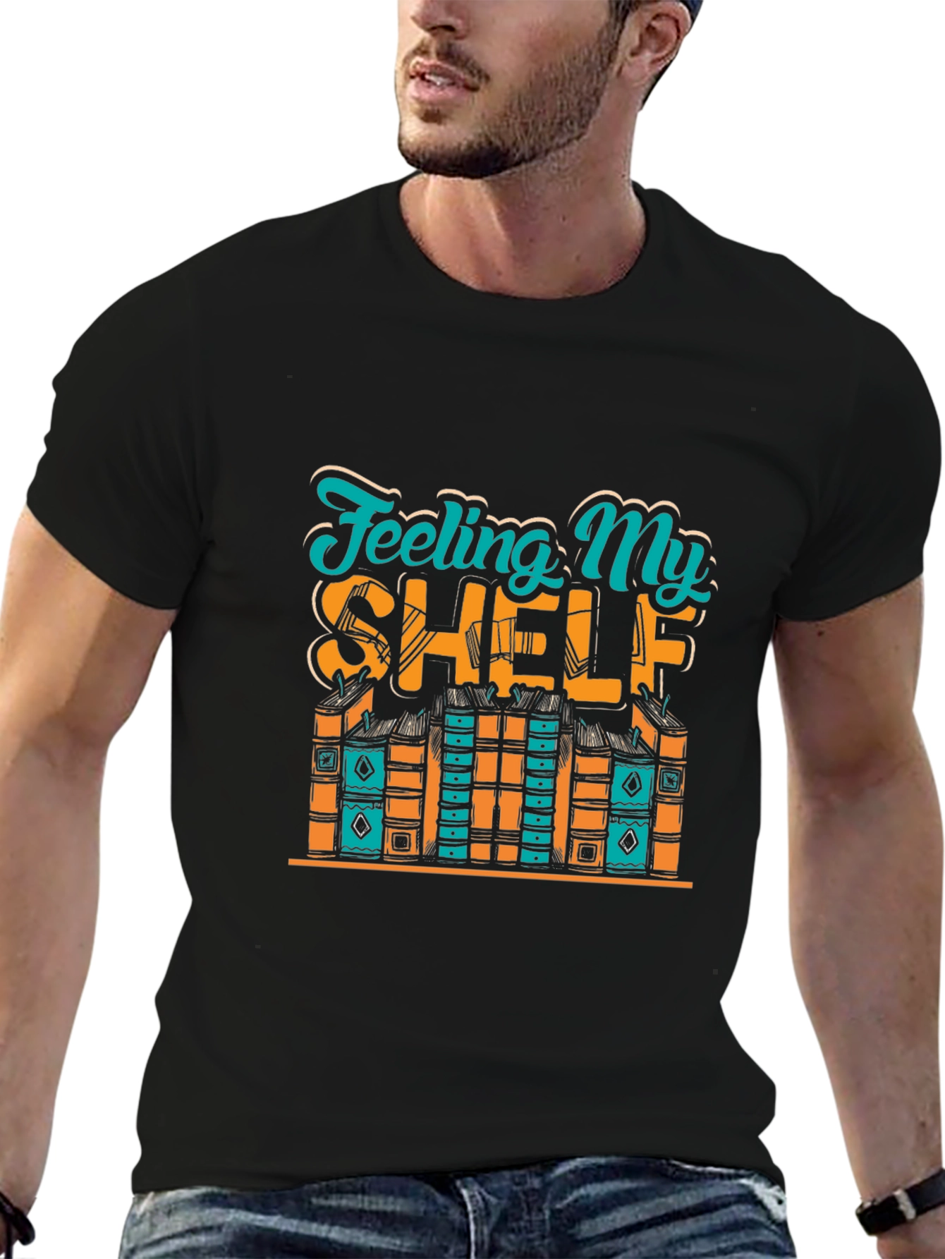 Feeling My Shelf Novelty Graphic T-Shirt