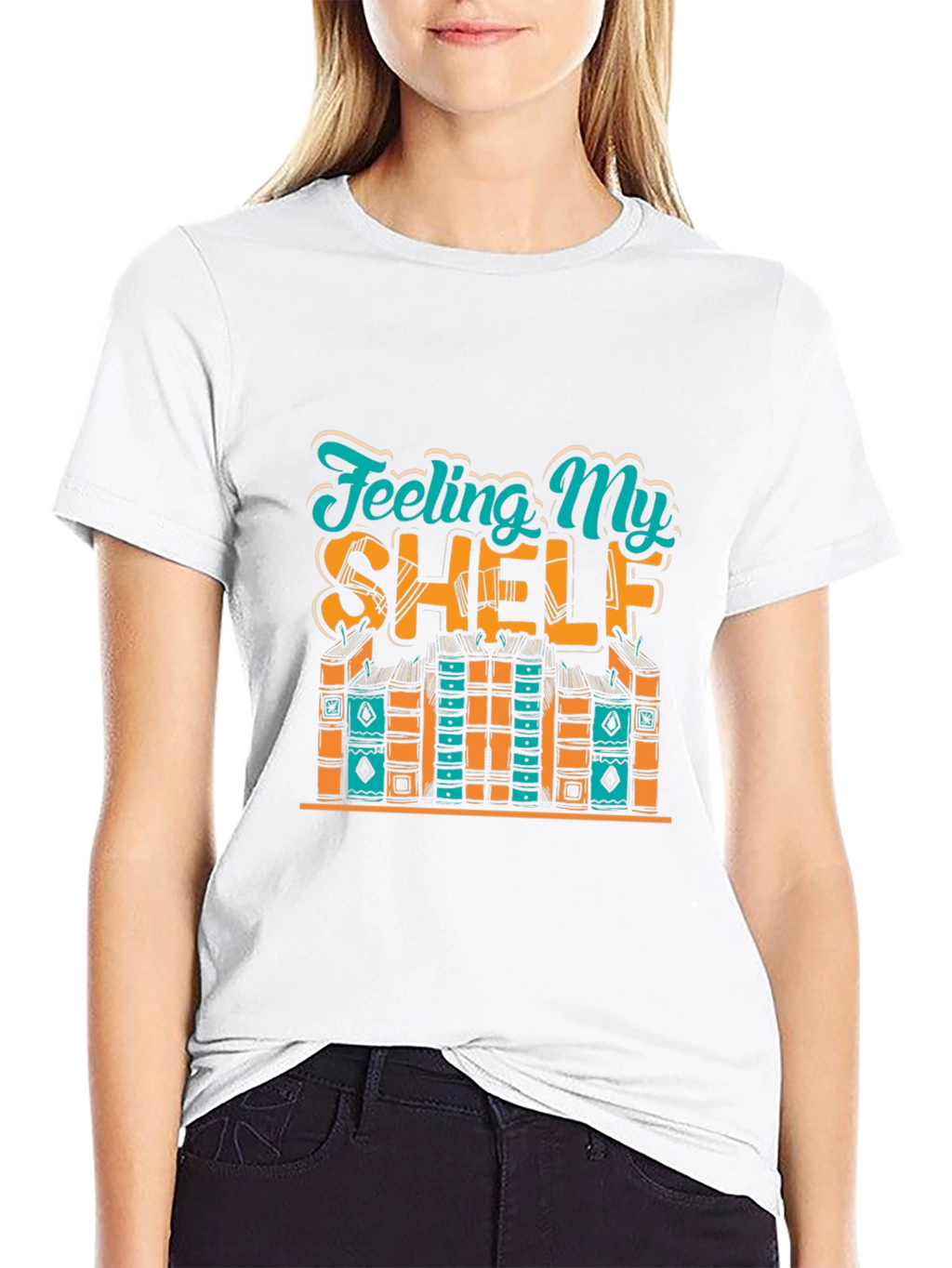 Feeling My Shelf Novelty Graphic T-Shirt