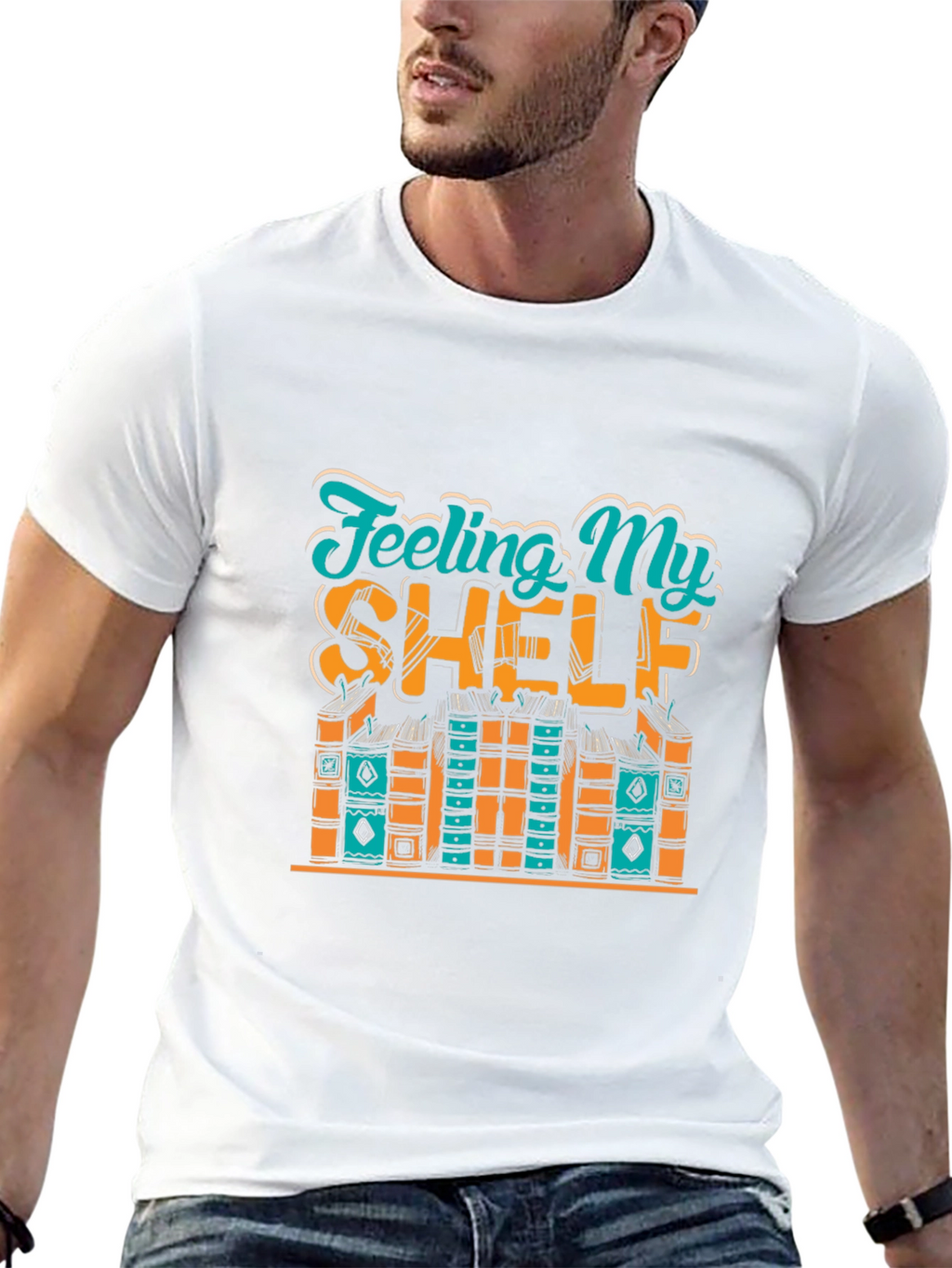 Feeling My Shelf Novelty Graphic T-Shirt