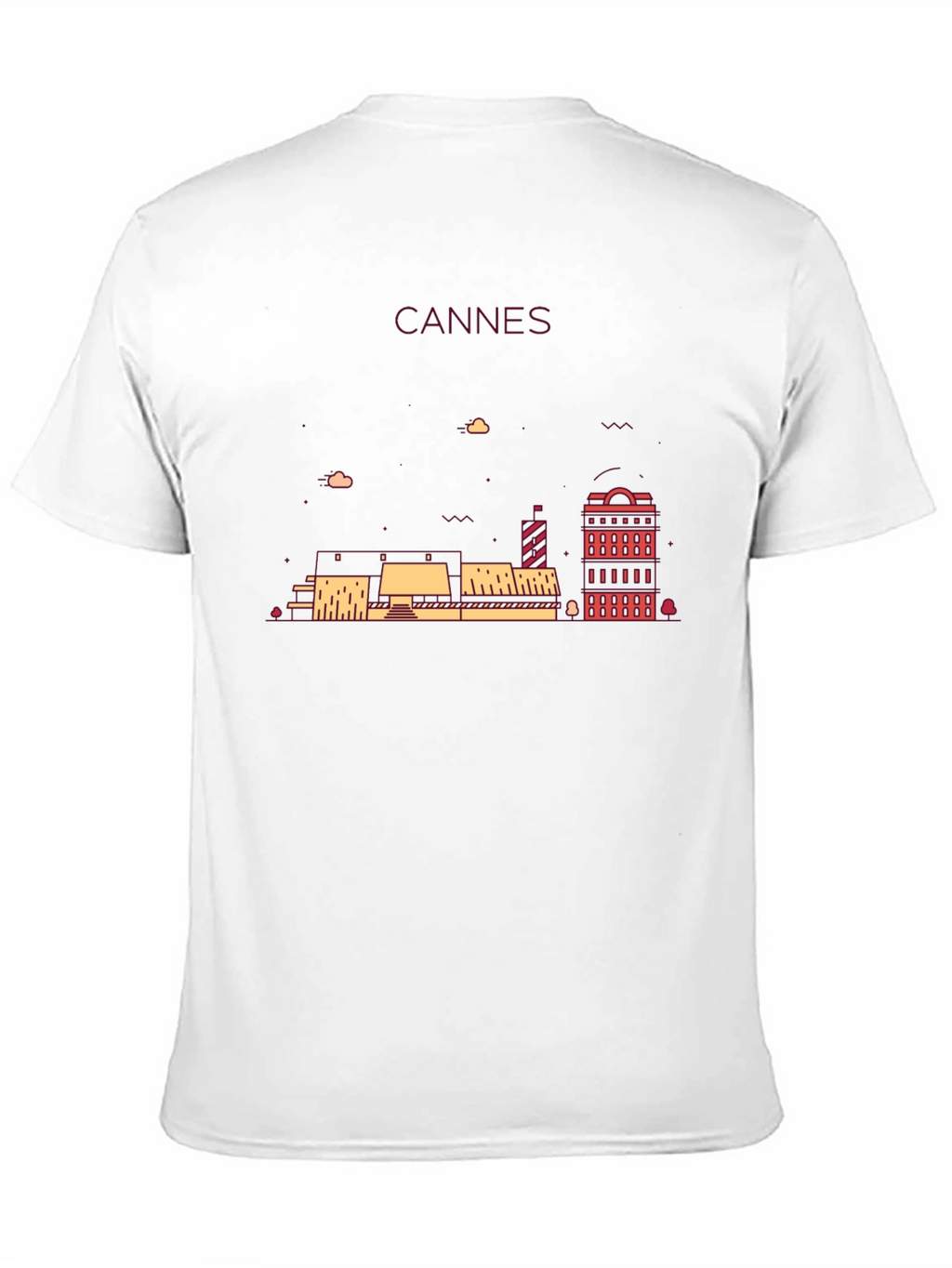 Cannes Skyline Graphic Tee - Black