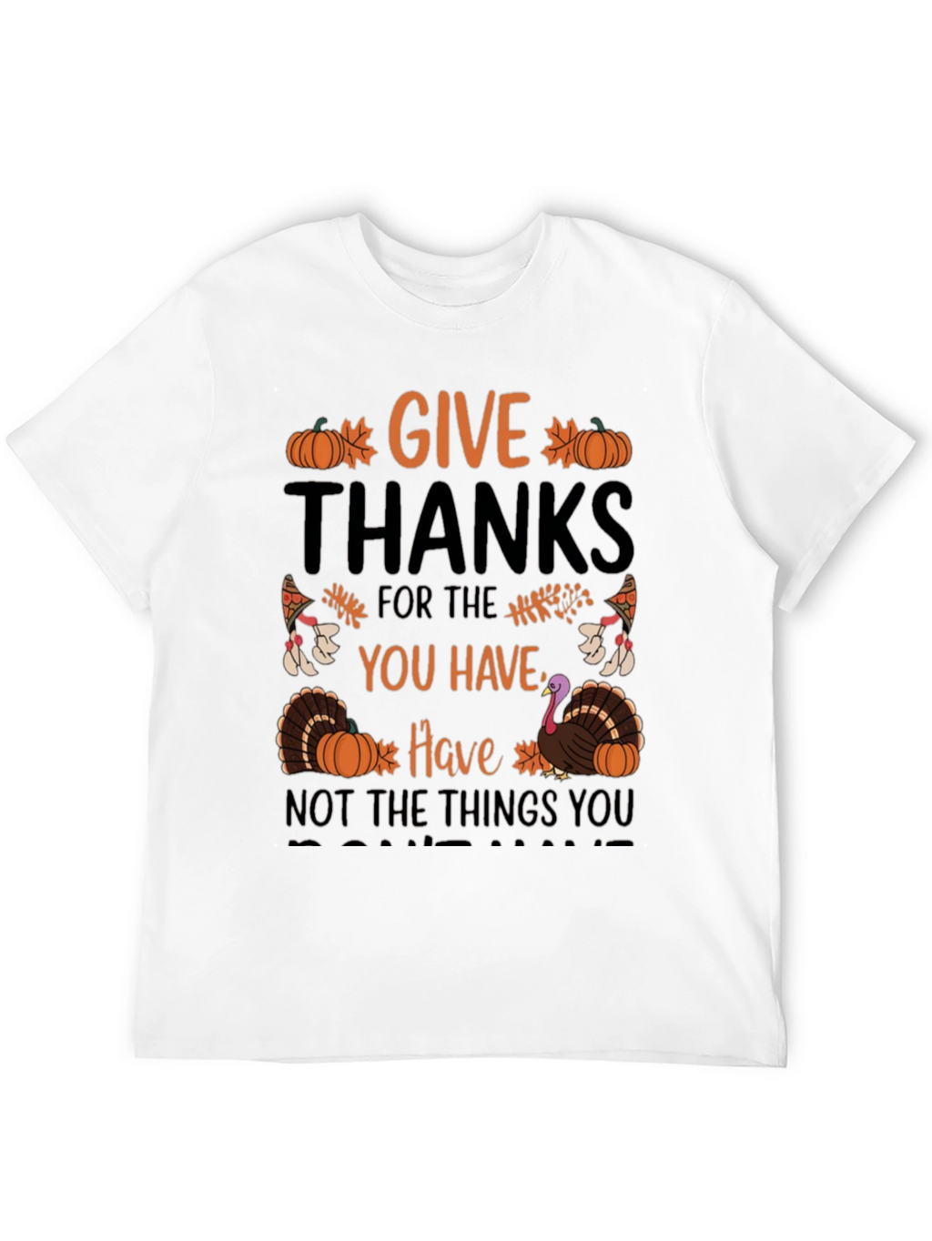 Give Thanks T-Shirt: Thanksgiving Graphic Tee