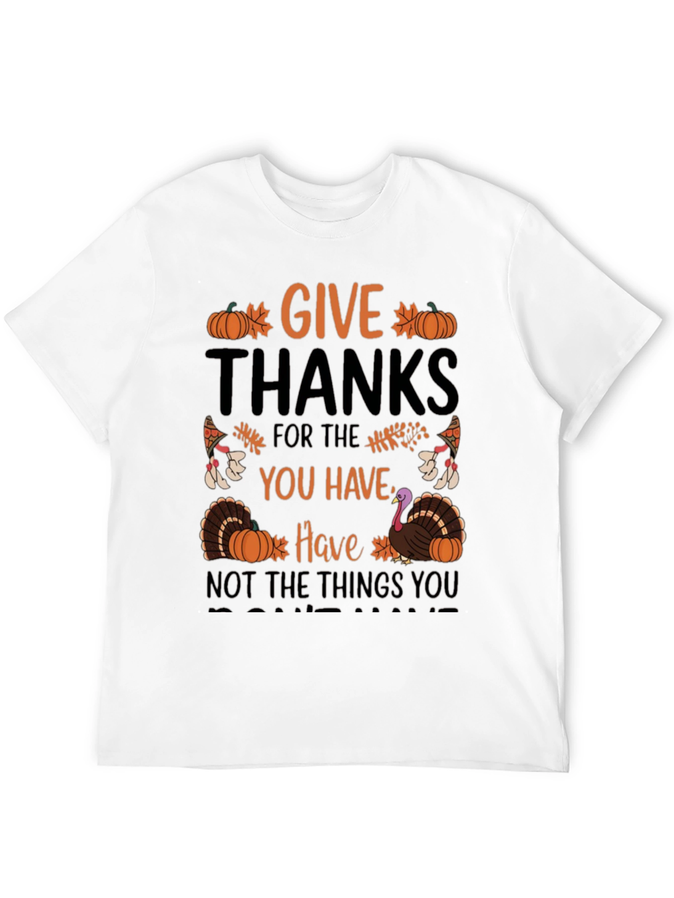 Give Thanks T-Shirt: Thanksgiving Graphic Tee