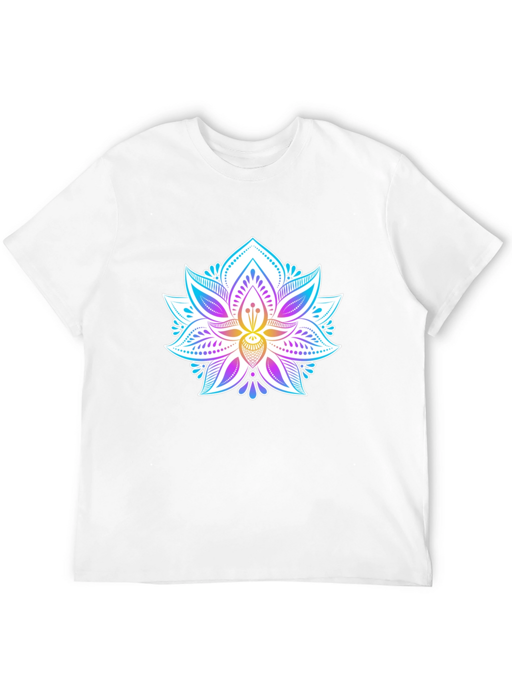 Lotus Flower Graphic Tee - Mens Black T-Shirt
