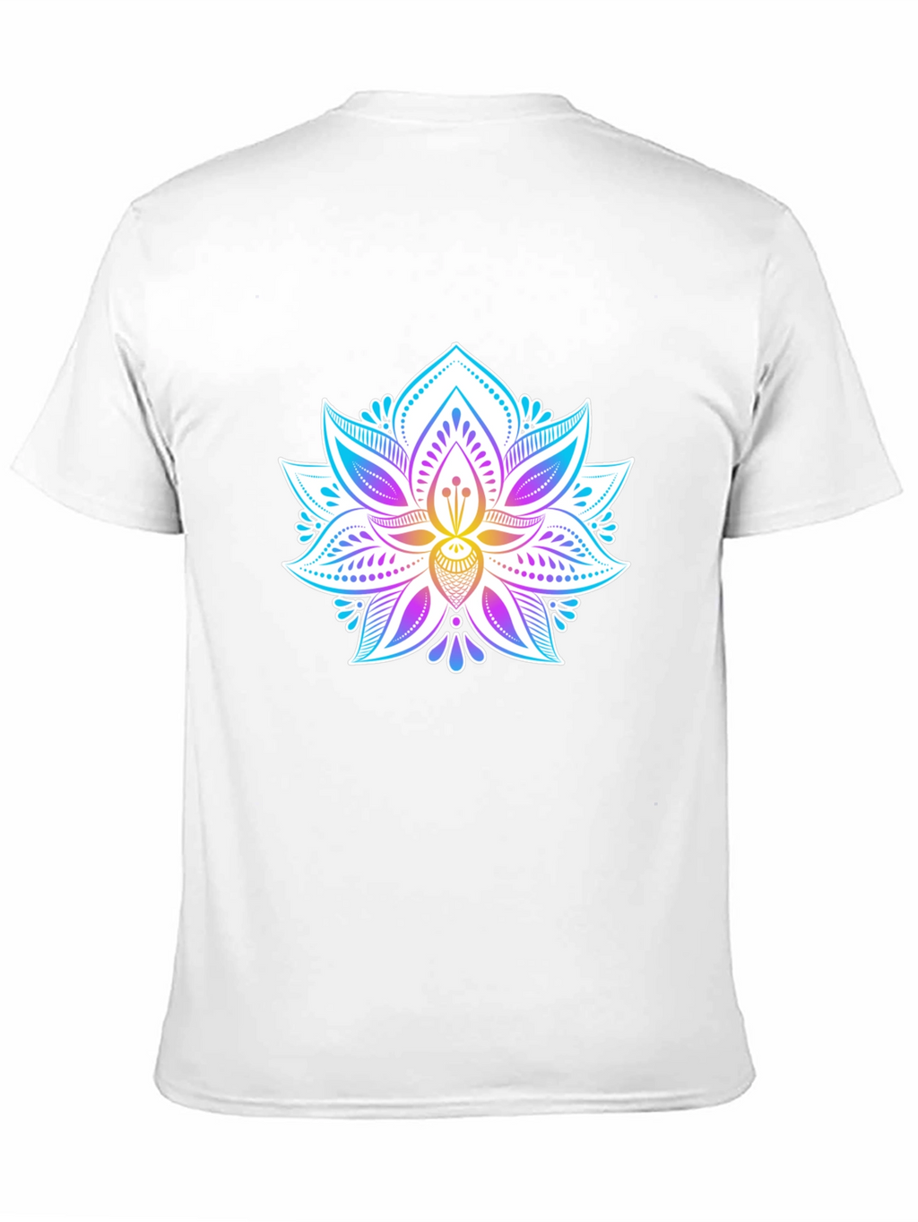 Lotus Flower Graphic Tee - Mens Black T-Shirt