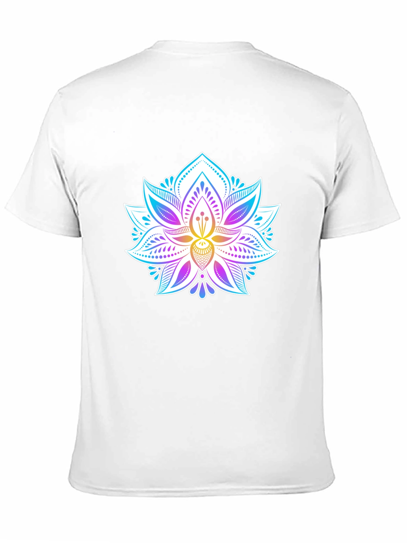 Lotus Flower Graphic Tee - Mens Black T-Shirt