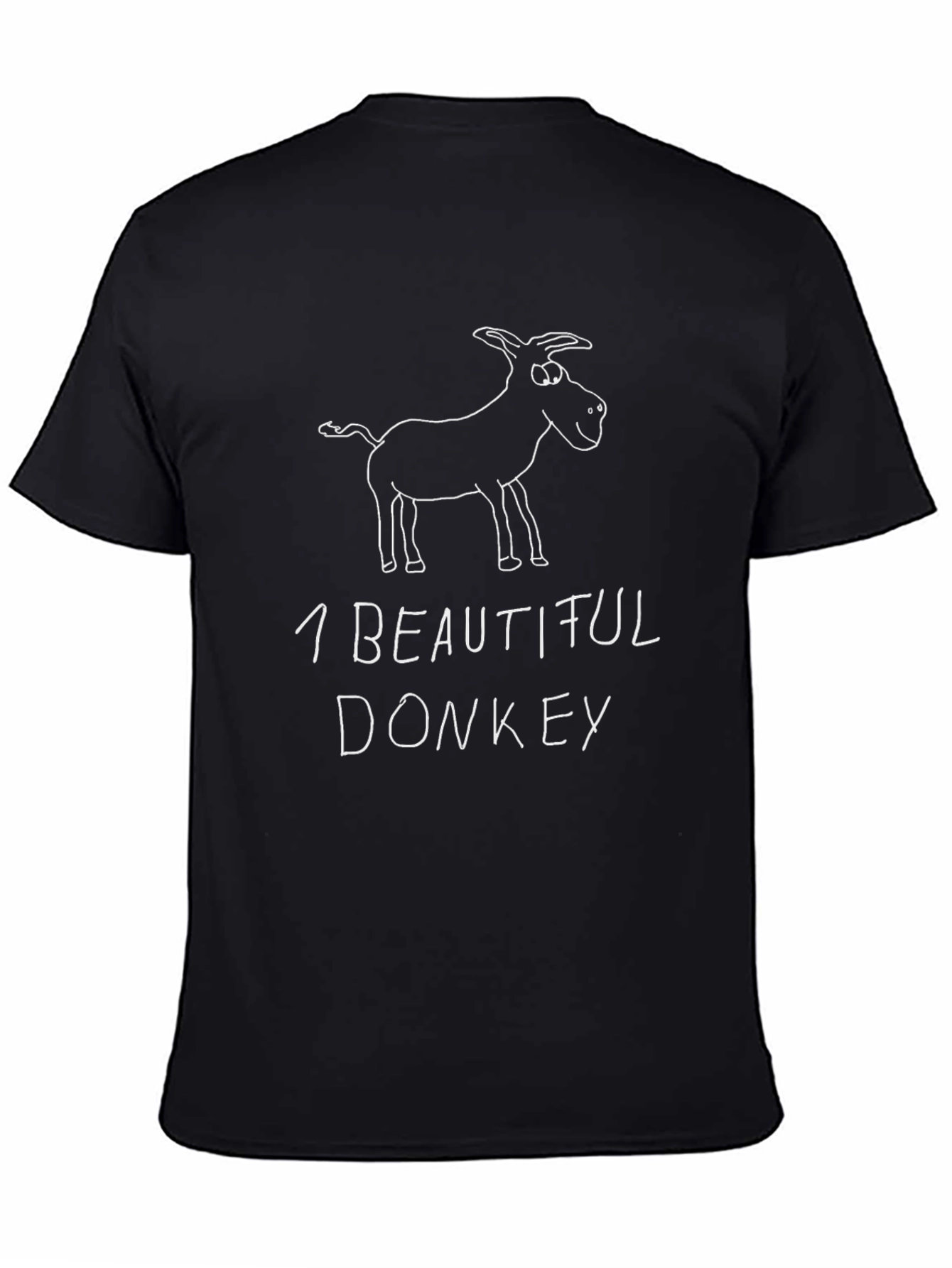 Funny 1 Beautiful Donkey Graphic T-Shirt