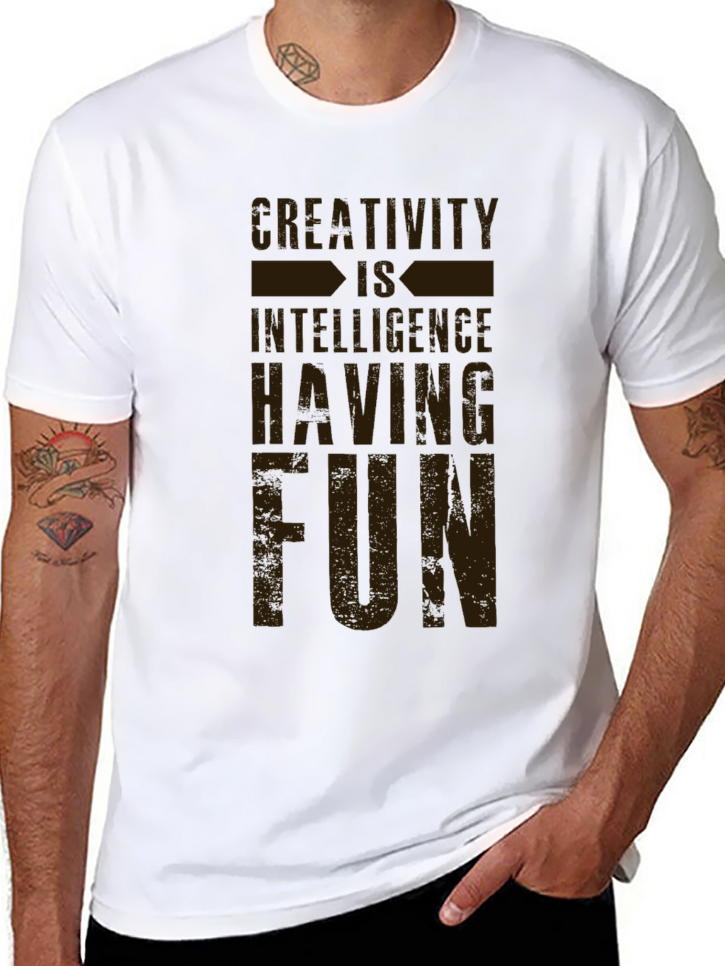 Creativity is Intelligence Having Fun Graphic Tee