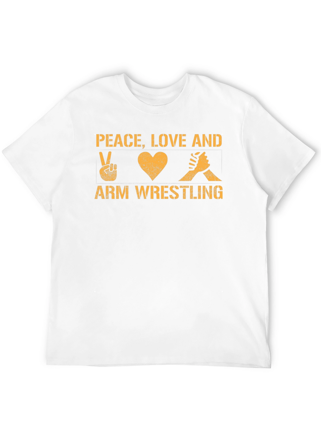 Peace Love Arm Wrestling Graphic Tee