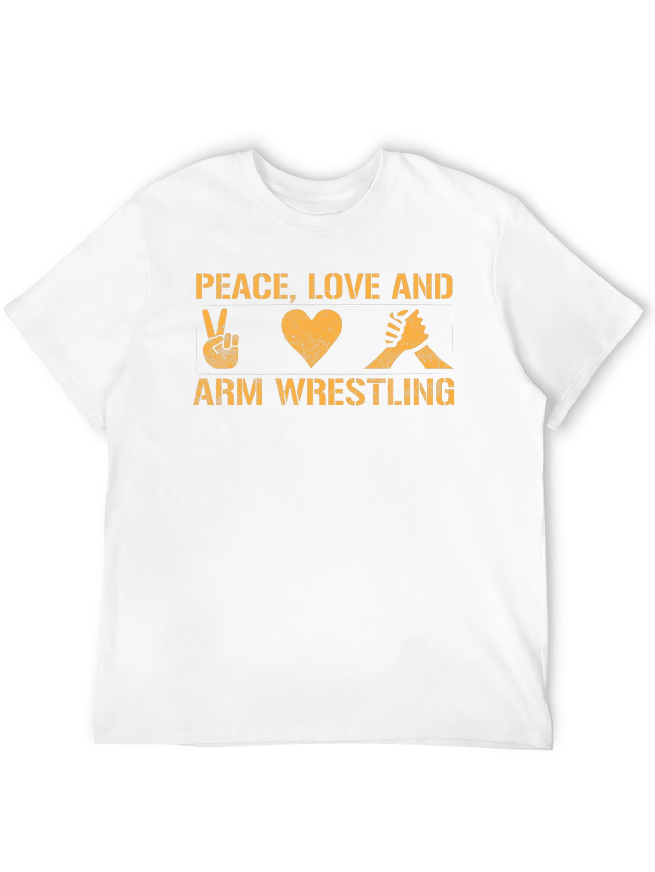 Peace Love Arm Wrestling Graphic Tee