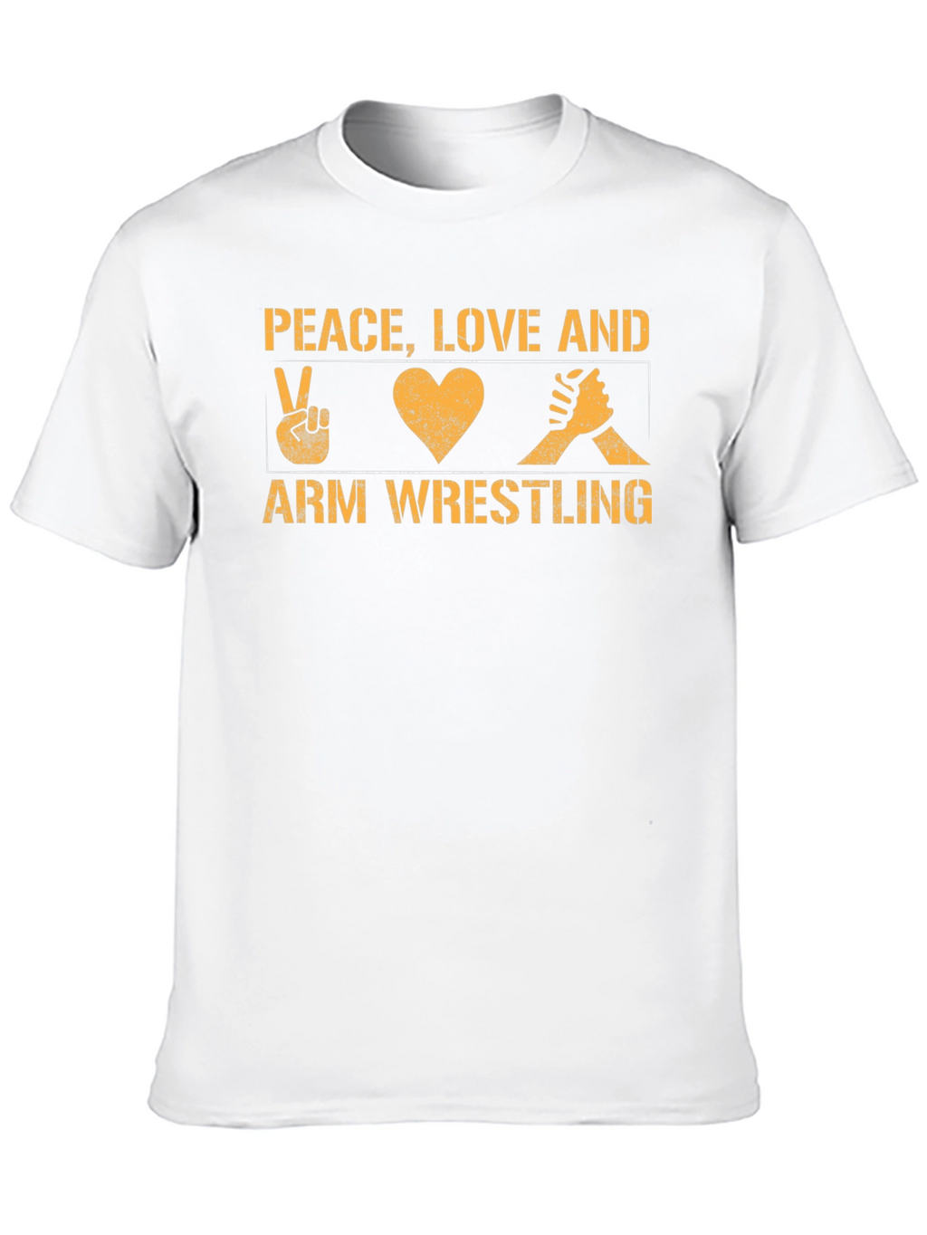 Peace Love Arm Wrestling Graphic Tee
