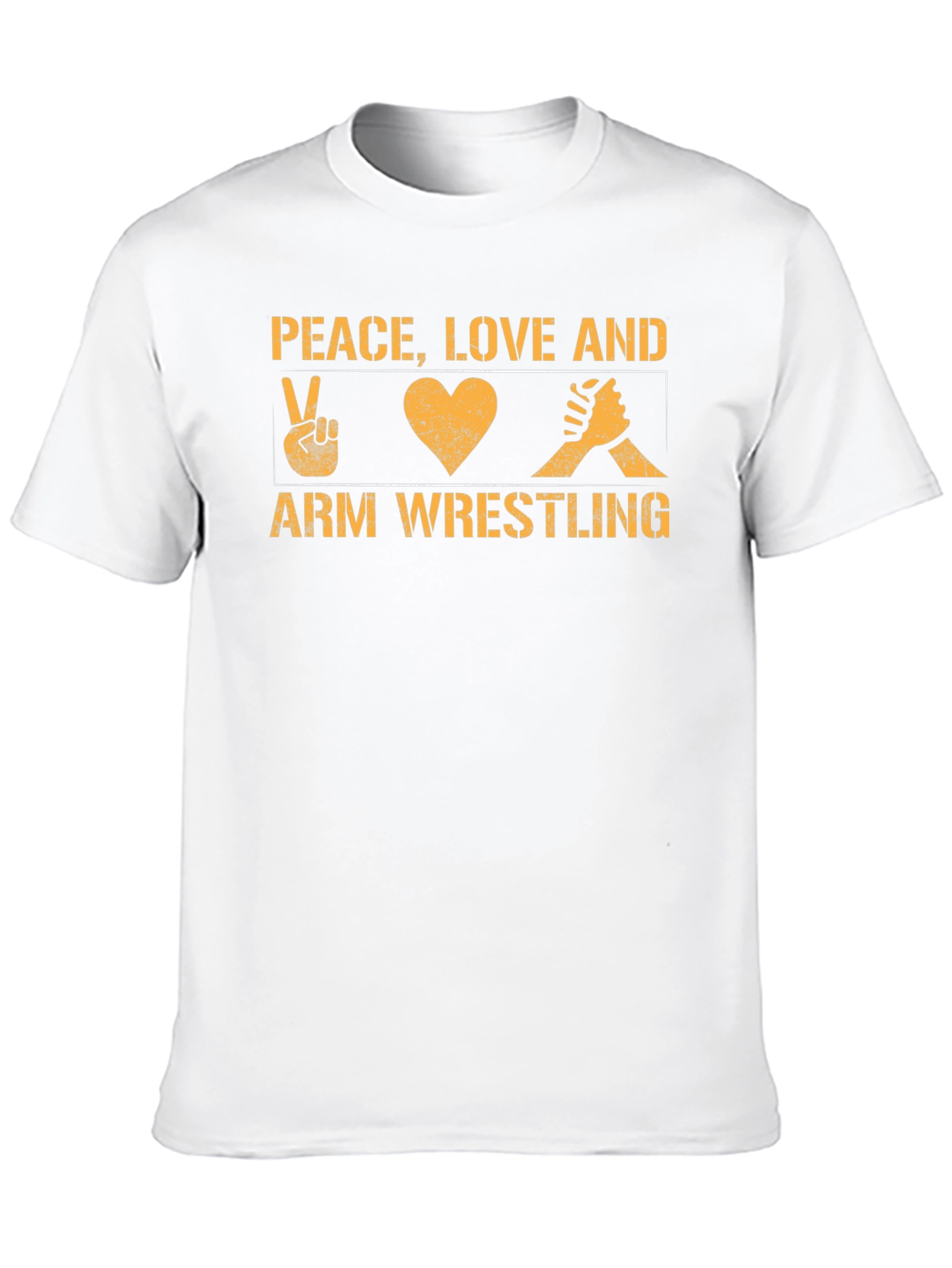 Peace Love Arm Wrestling Graphic Tee