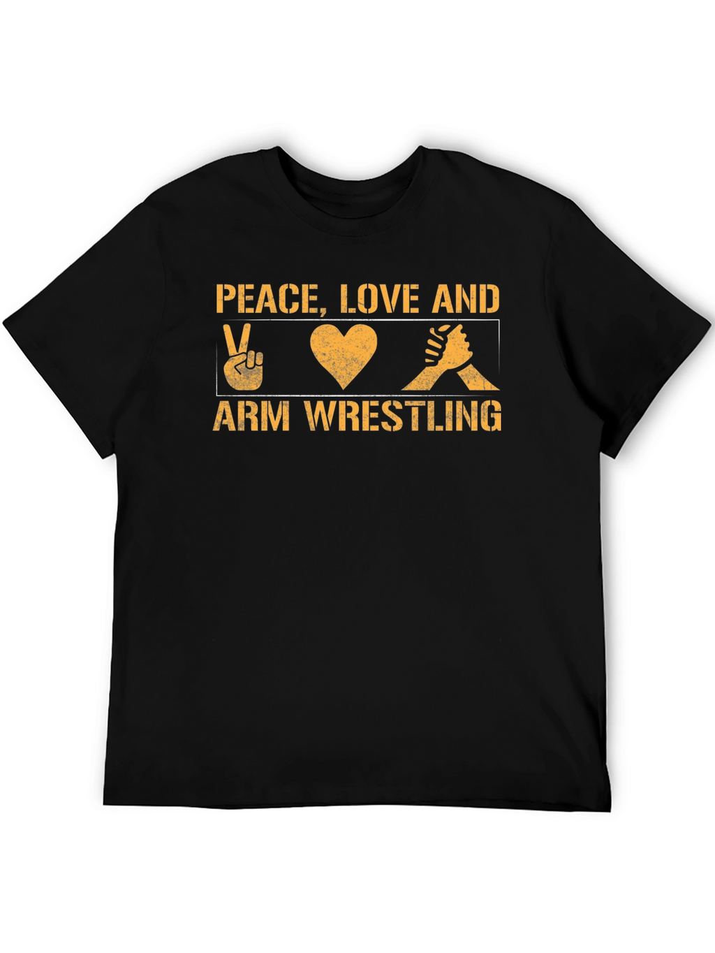 Peace Love Arm Wrestling Graphic Tee